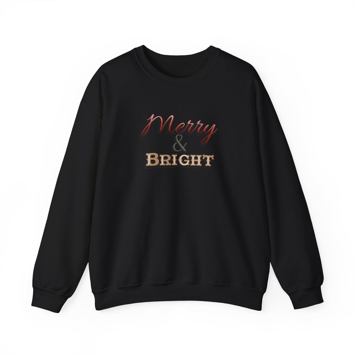 Merry & Bright Sweatshirt - Christmas Holiday