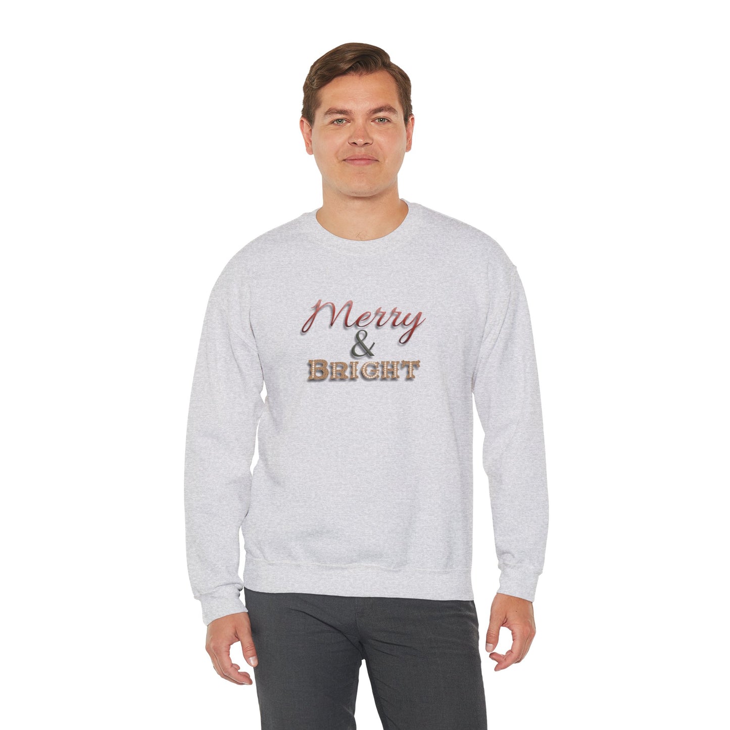 Merry & Bright Sweatshirt - Christmas Holiday