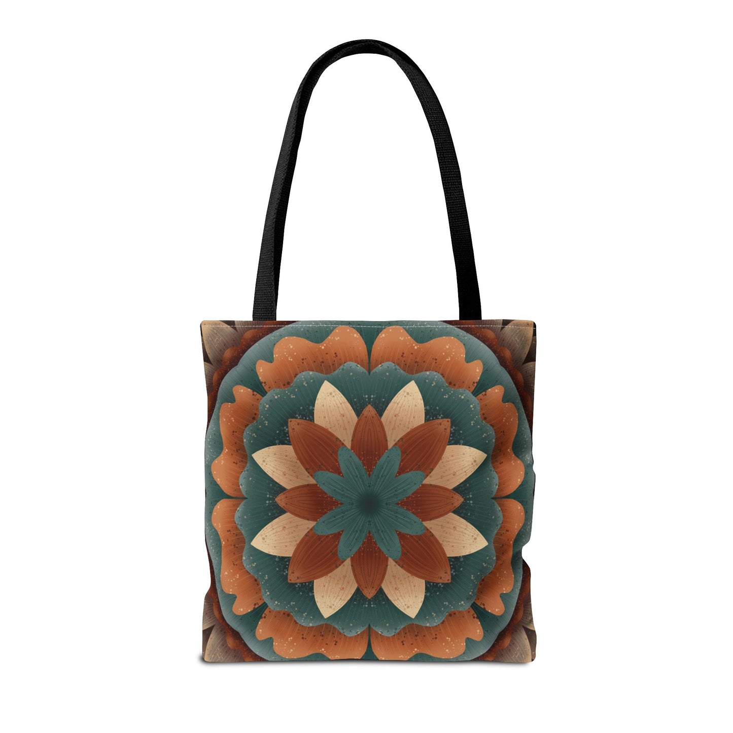 Harvest Harmony Mandala Tote Bag, Fall Vibes Market Bag, Boho Eco-Friendly Shopping Tote, Mandala Print Shoulder Bag, Hippie Reusable