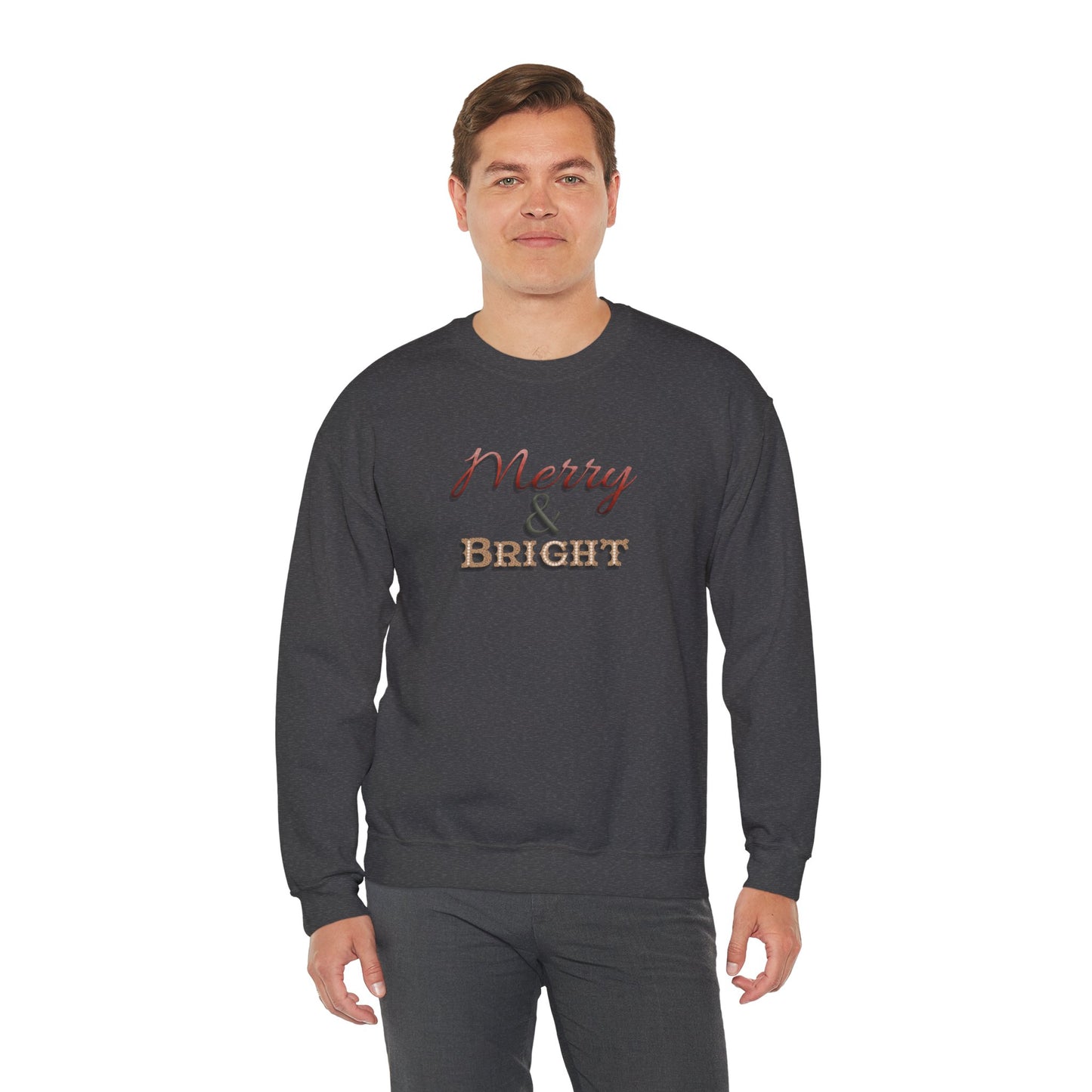 Merry & Bright Sweatshirt - Christmas Holiday