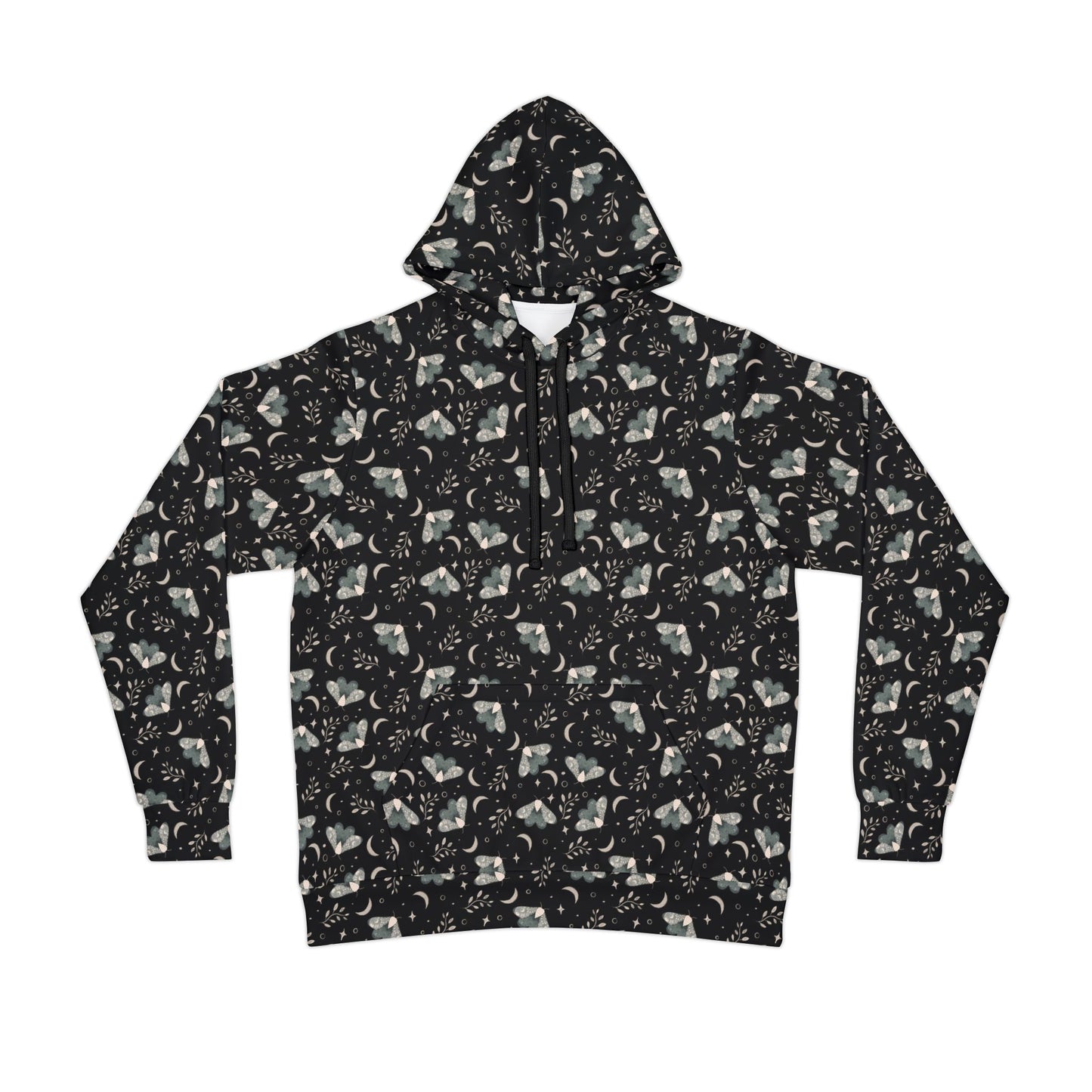 Witchy Moth Athletic Hoodie by Anndria