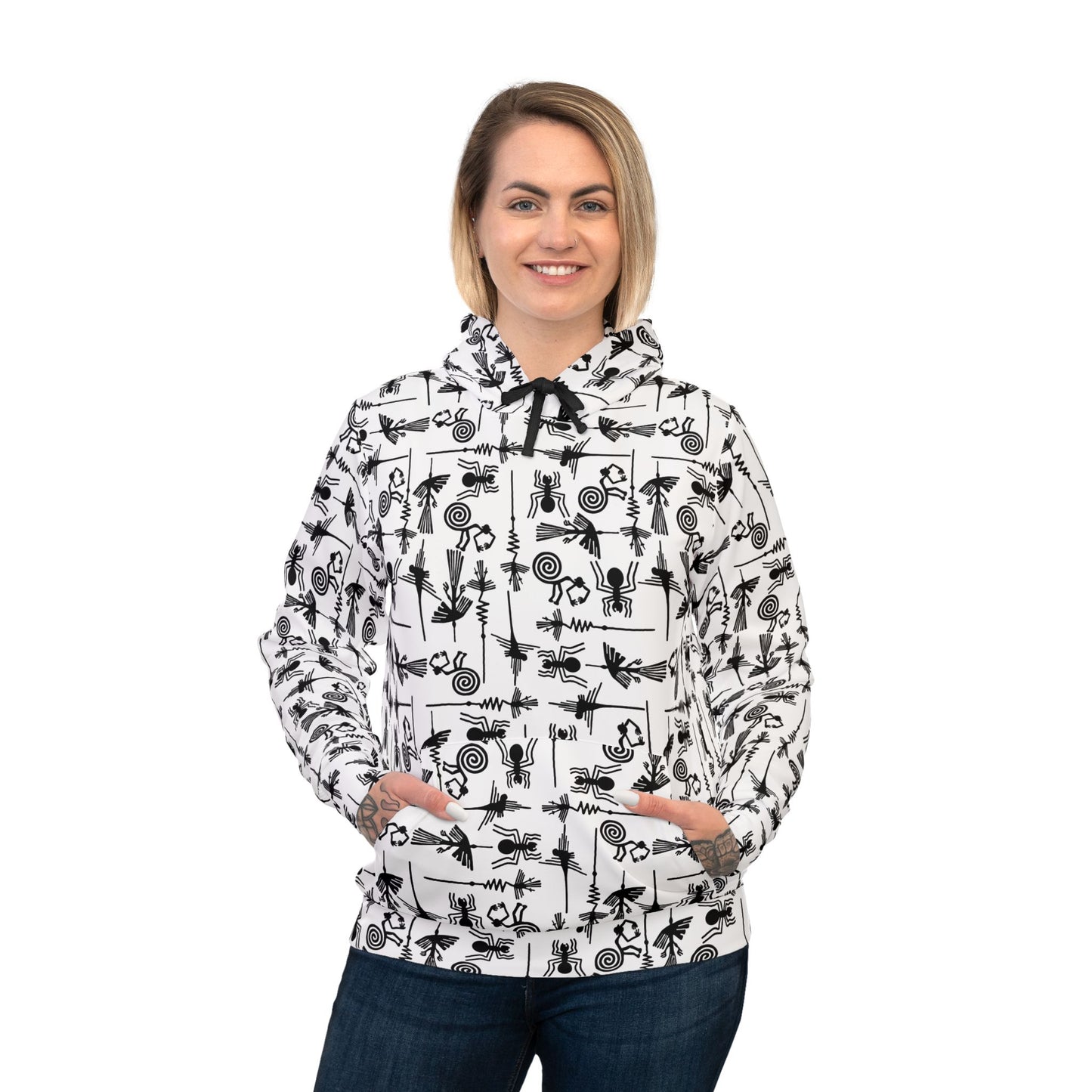 Nazca Lines Geoglyphs Peru Design Hoodie