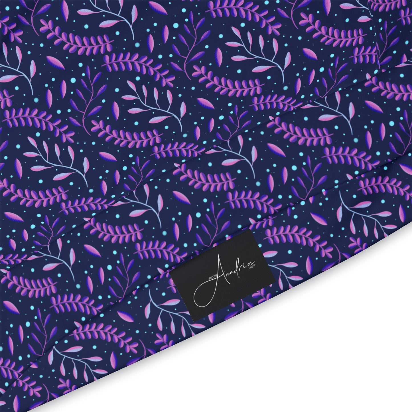 Cosmic Purple Forest Athletic Hoodie by Anndria