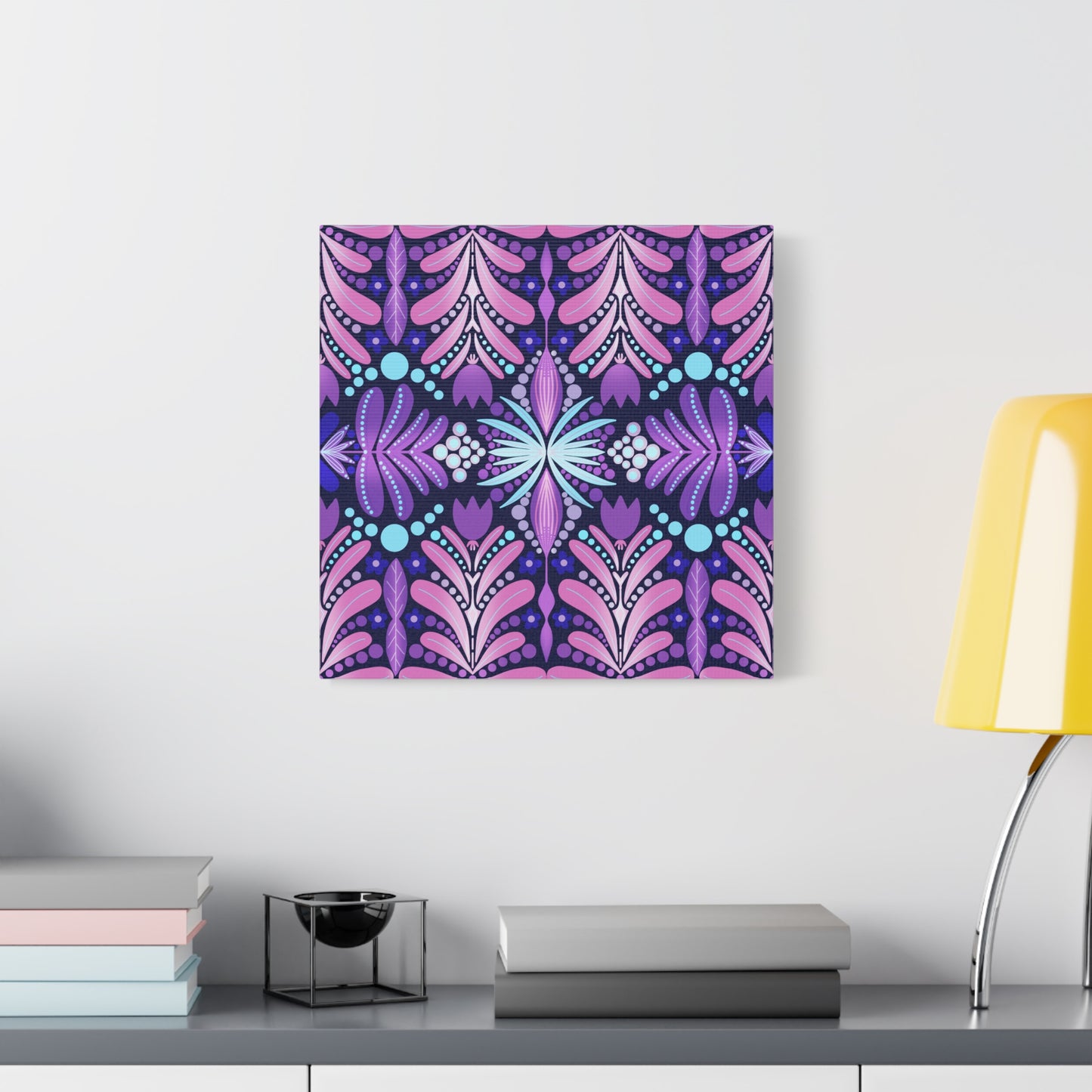 Vibrant Floral Canvas Wall Art - Stretched Matte Print