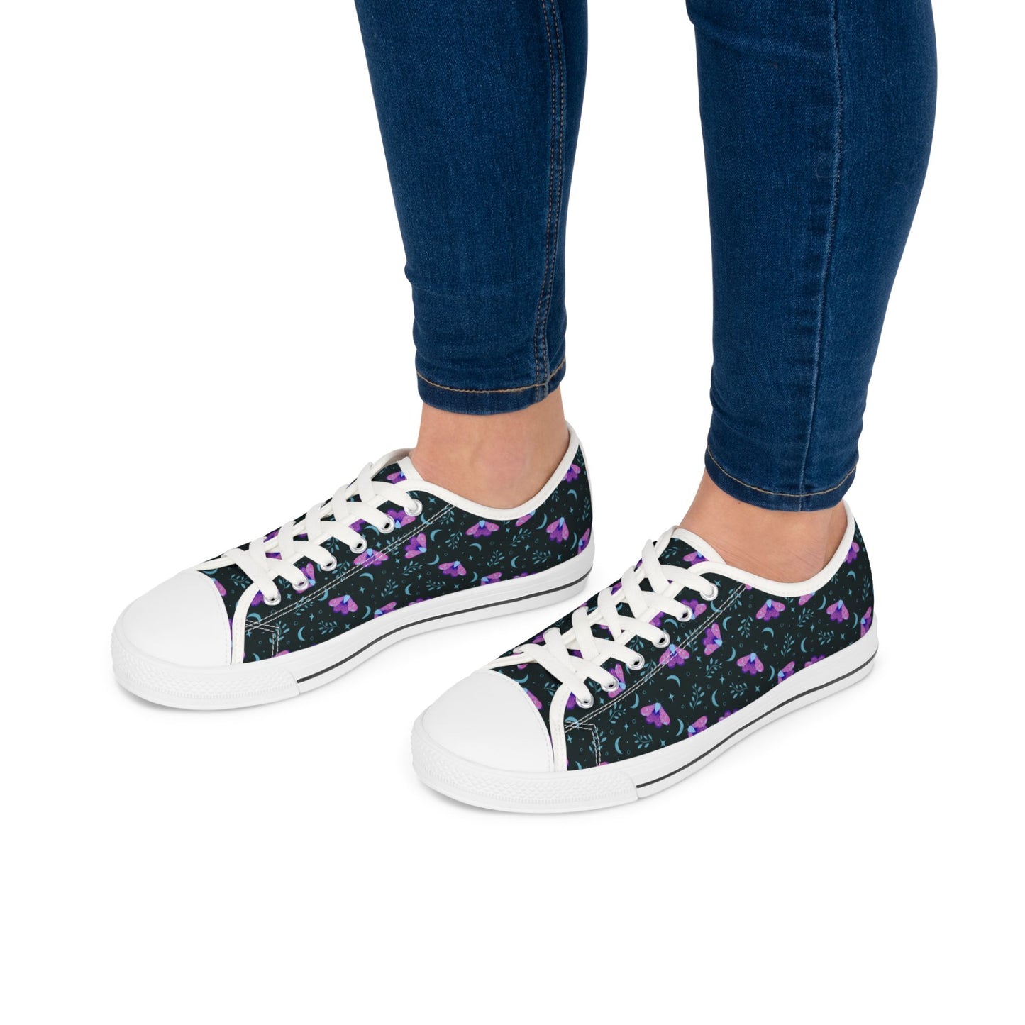 Sneakers Witchy Moth Vibrant Design by Anndria