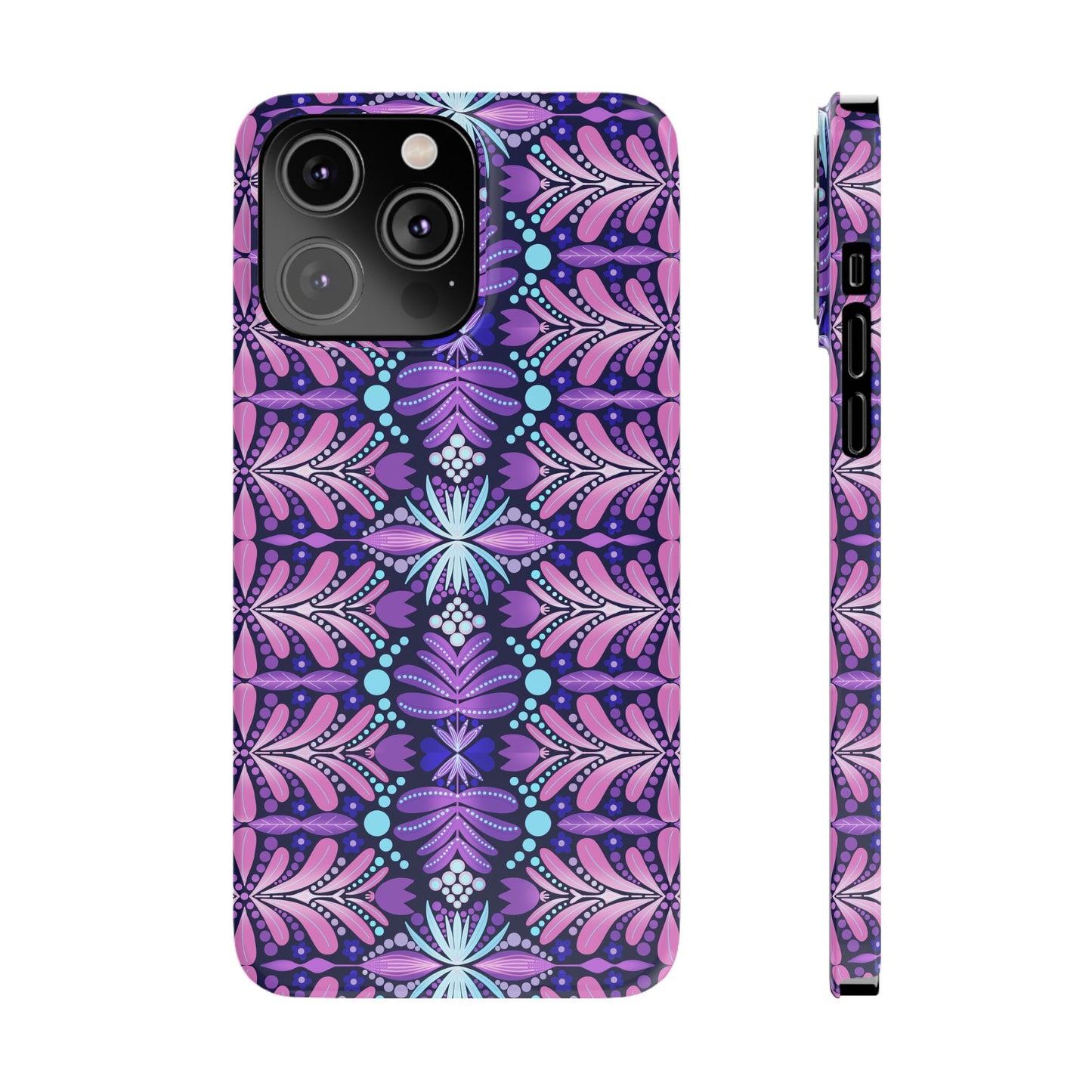 Vibrant Floral Slim Phone Case - Stylish Protection for Your Device