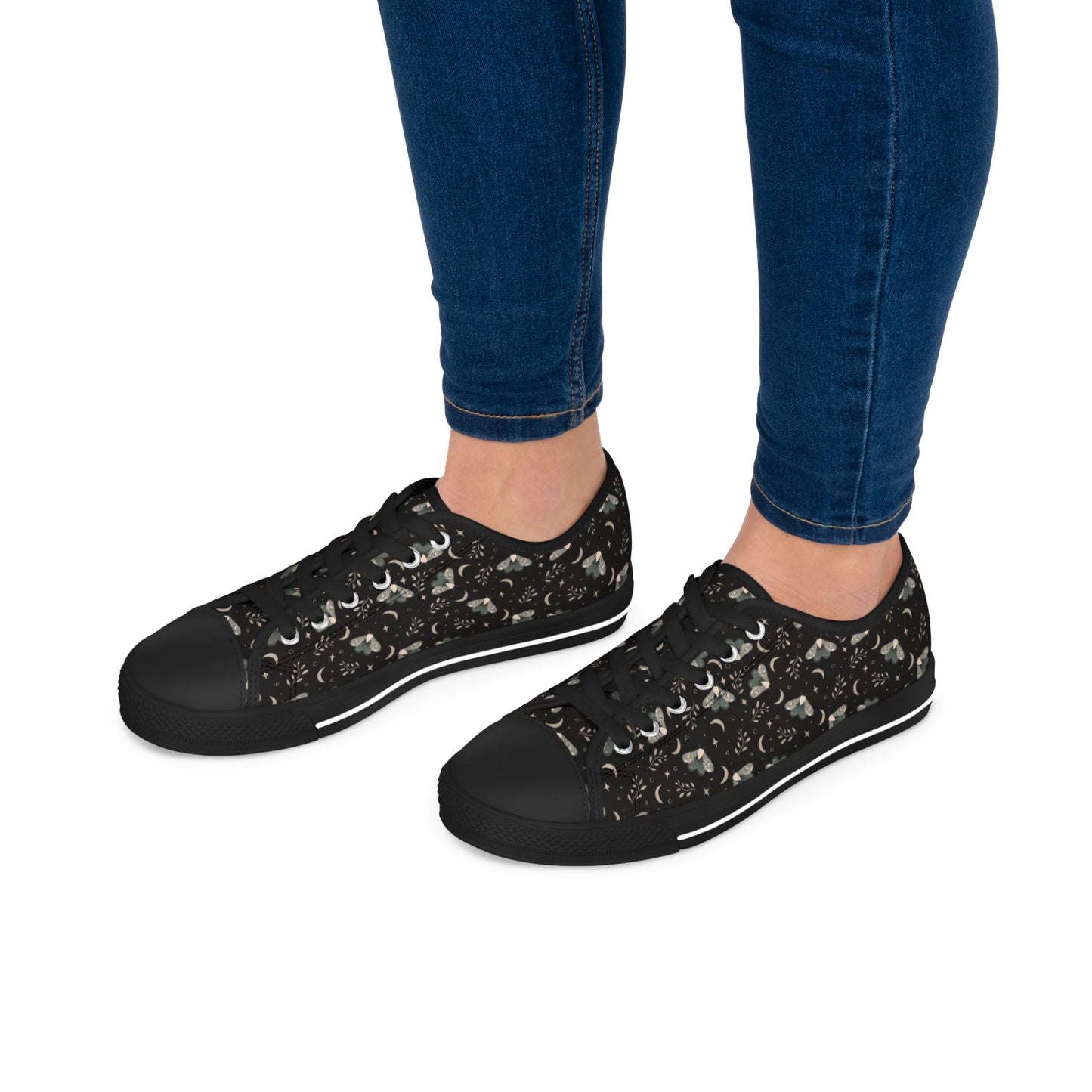 Sneakers Witchy Moth Design by Anndria