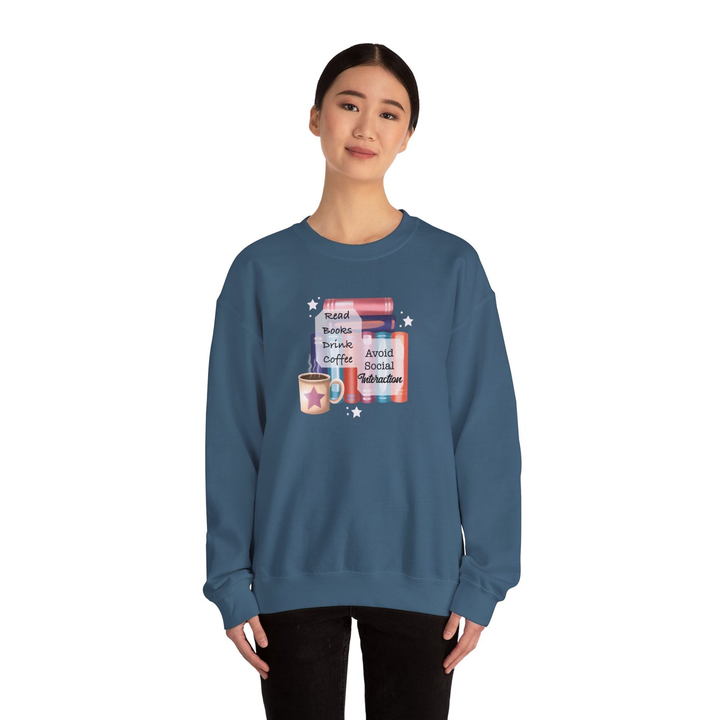 Bookworm Coffee Lover Unisex Sweatshirt