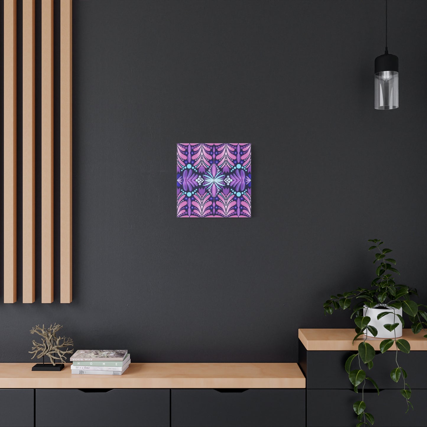 Vibrant Floral Canvas Wall Art - Stretched Matte Print