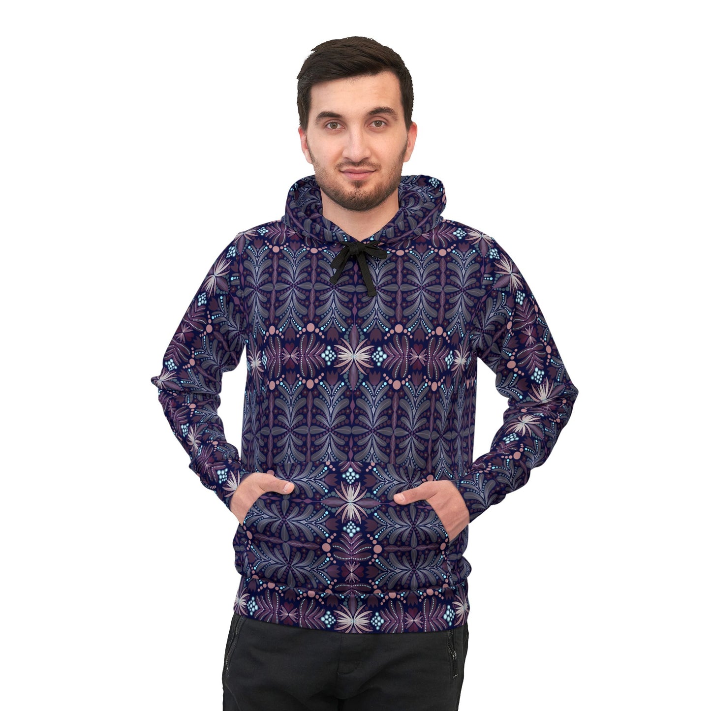 Vibrant Kaleidoscope Athletic Hoodie for Active Lifestyle