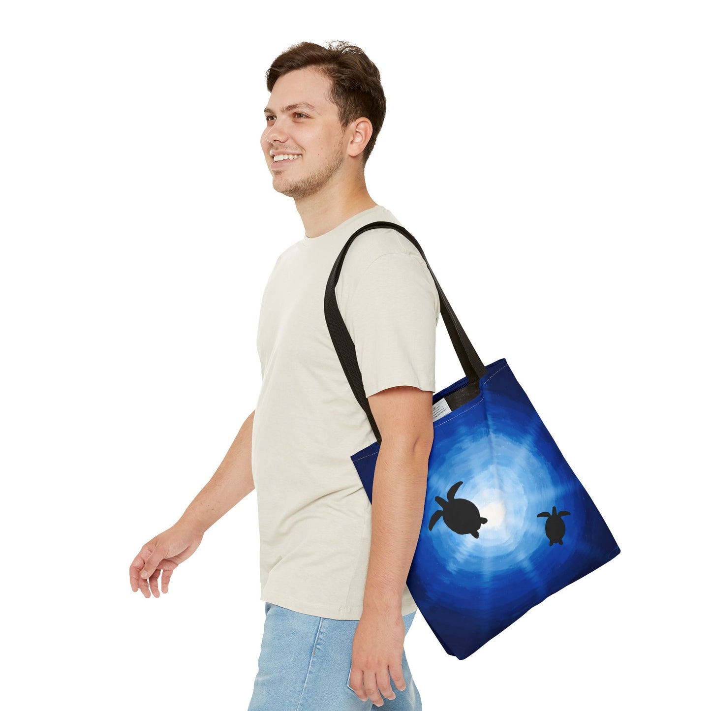 Tote Bag - Sea Turtles Swimming Hand Drawn by Anndria