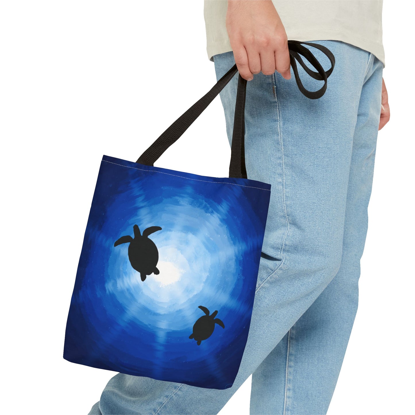Tote Bag - Sea Turtles Swimming Hand Drawn by Anndria