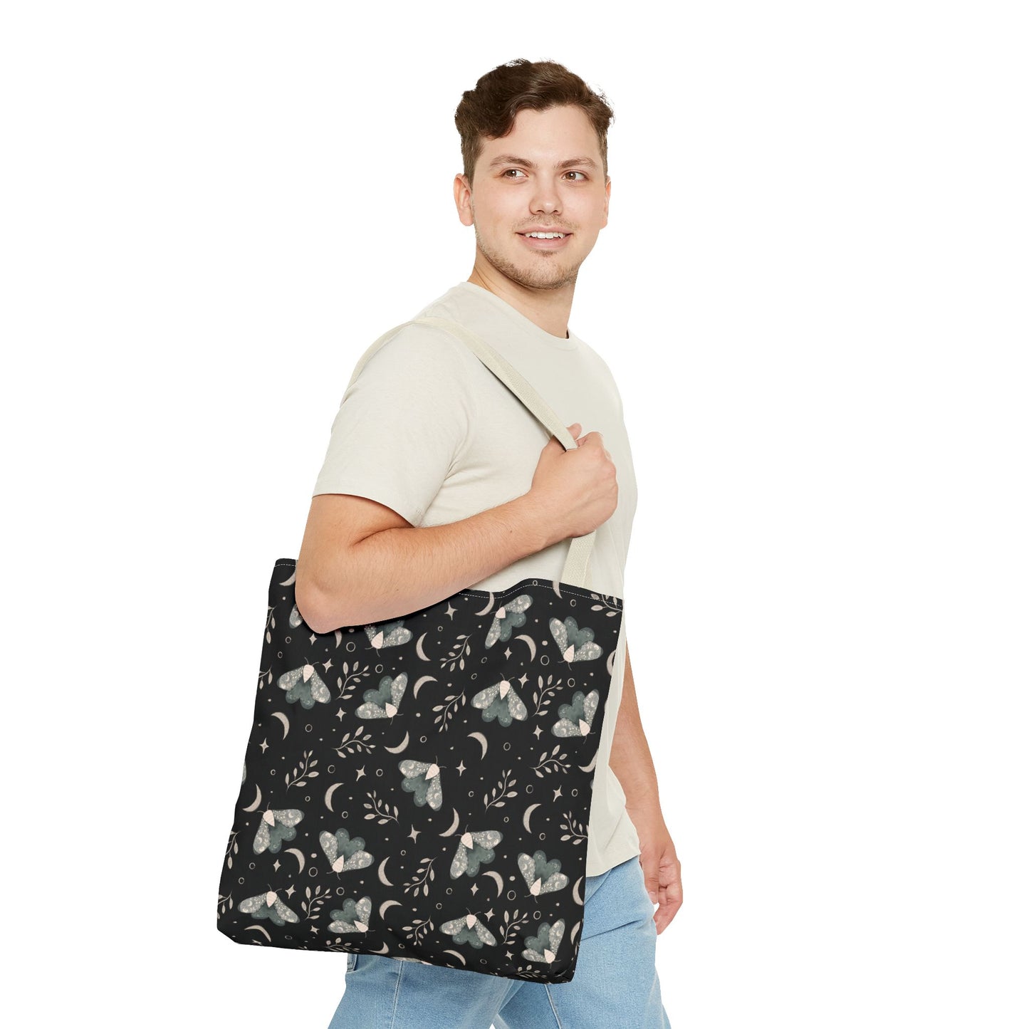 Moth Tote Bag - Witchy Aesthetic Design by Anndria