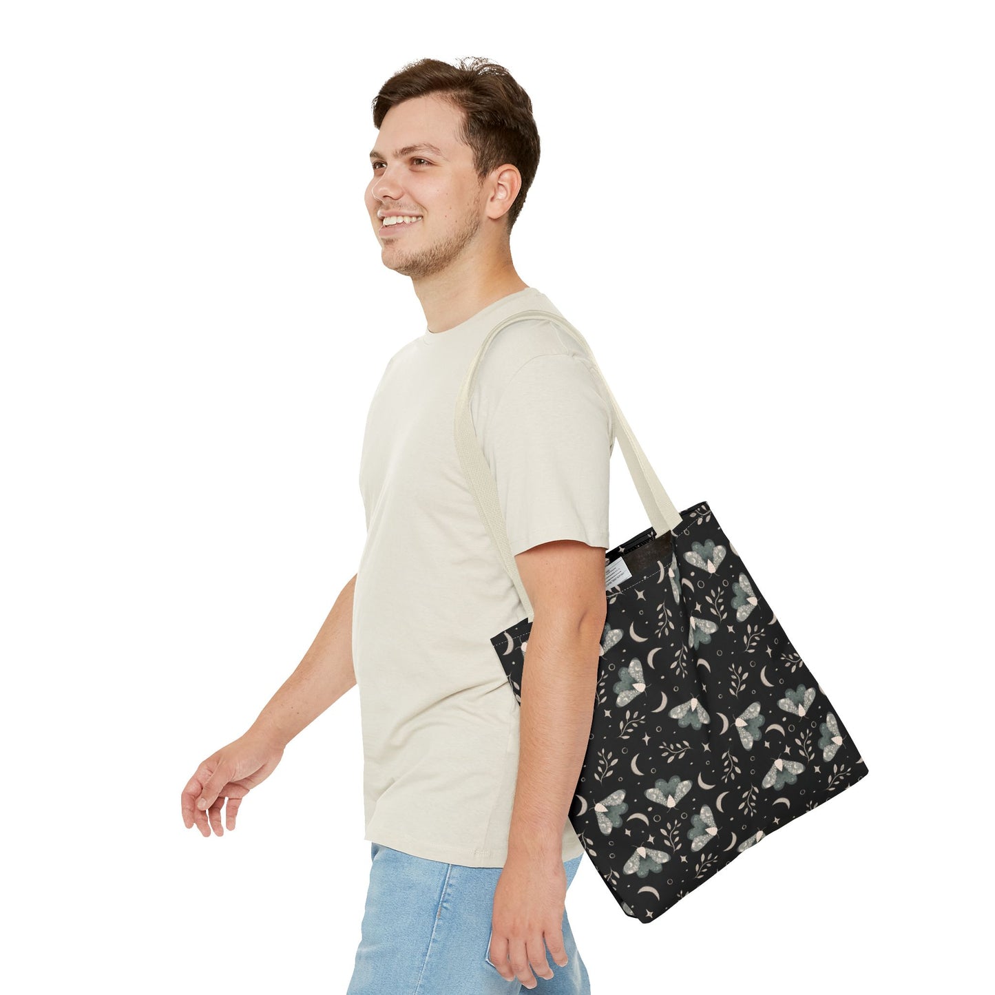 Moth Tote Bag - Witchy Aesthetic Design by Anndria