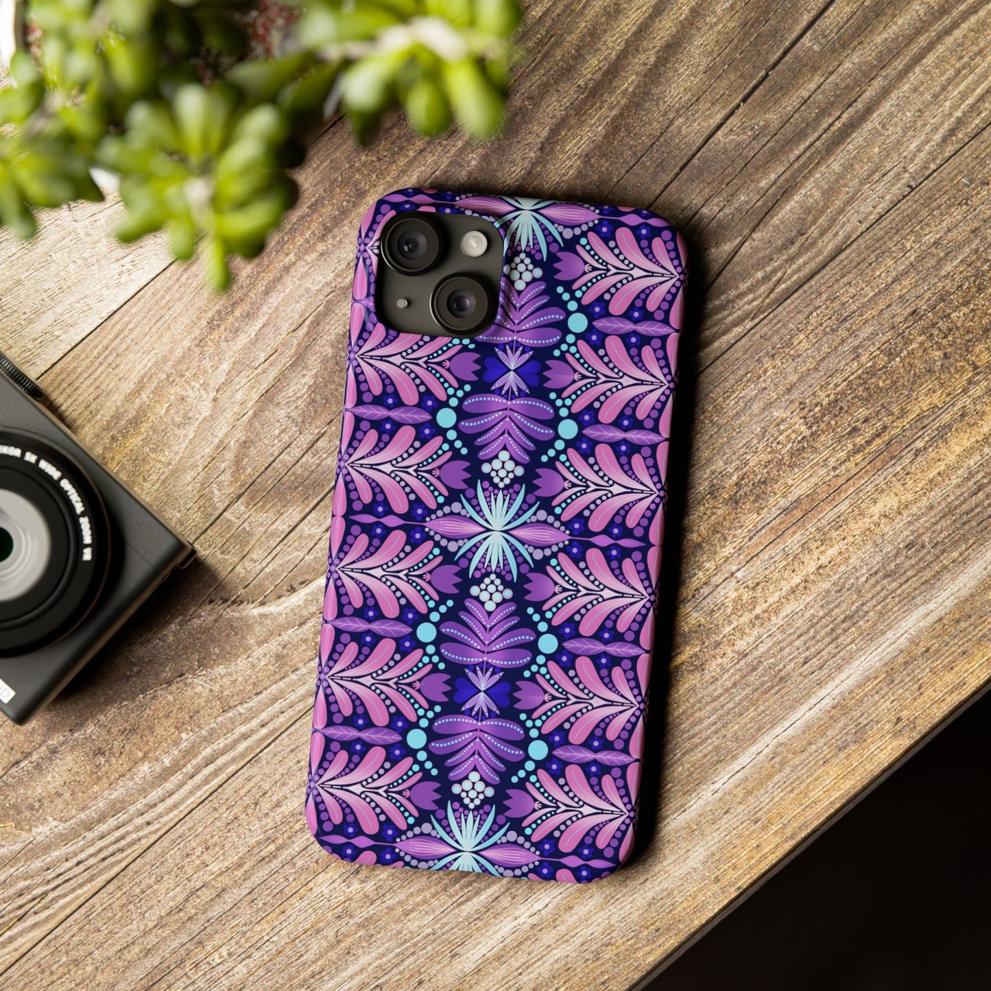 Vibrant Floral Slim Phone Case - Stylish Protection for Your Device