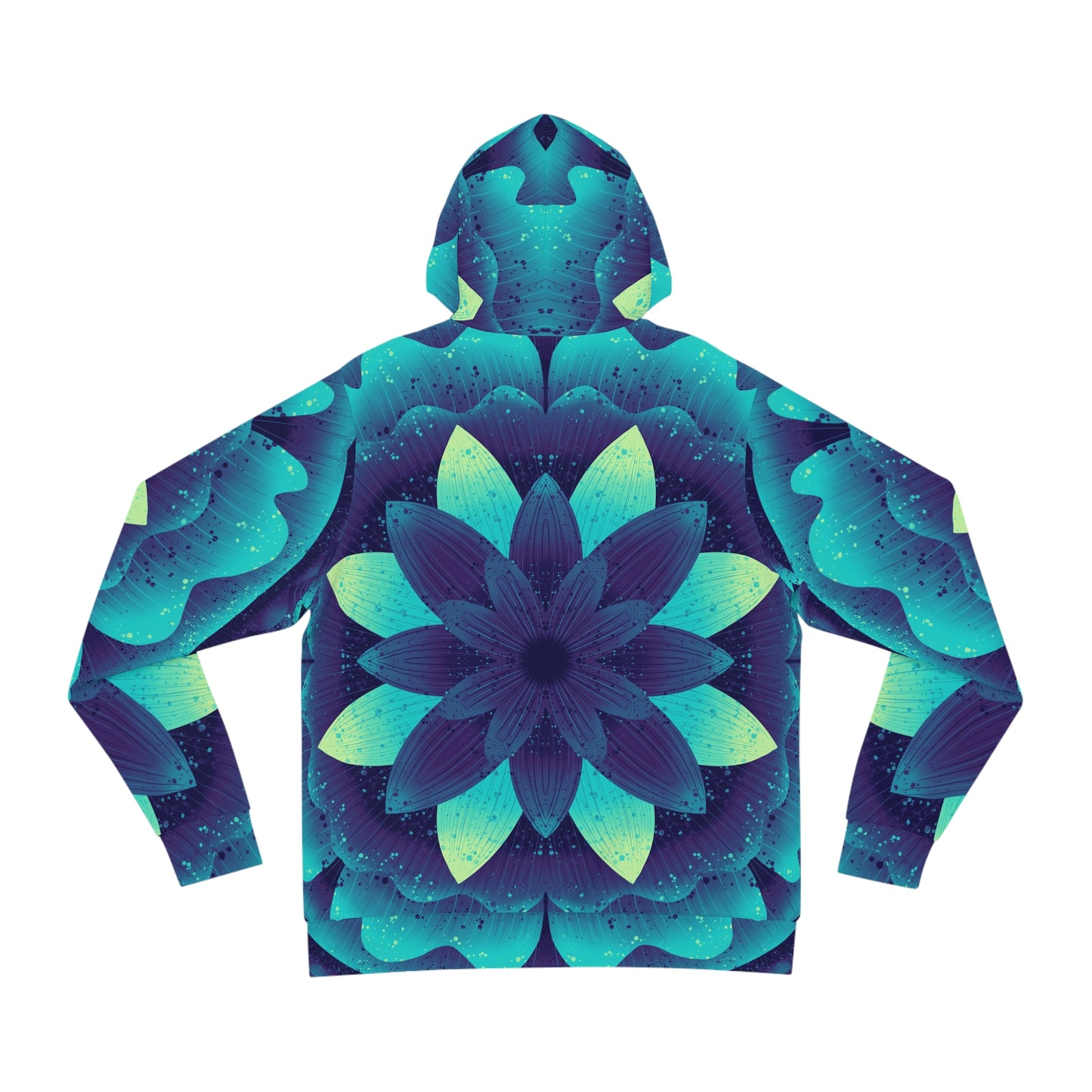 Cosmic Glow Fashion Hoodie, Neon Black Light Effect, Celestial Pullover Sweatshirt, Outer Space Apparel, Galaxy Print Jumper, Mystical