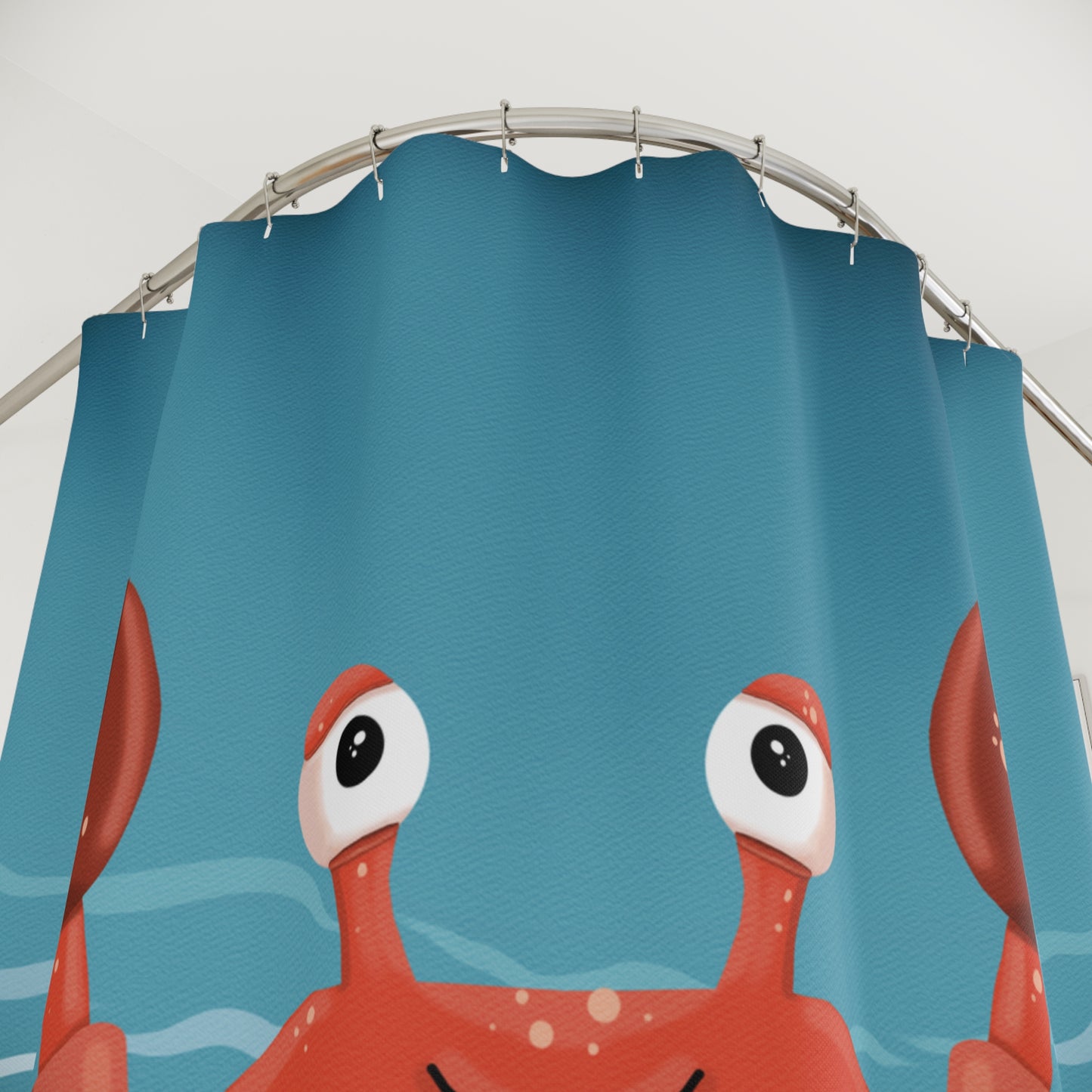 Shower Curtains - Beachside Pincher Crab Artwork