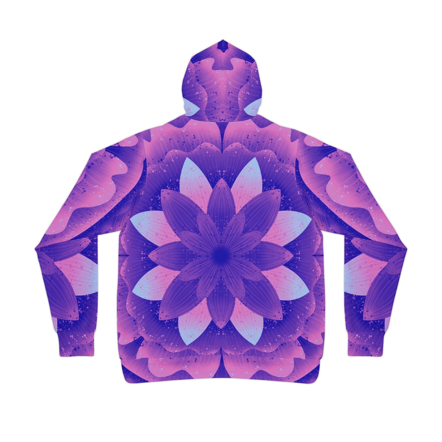 Purple Madness Athletic Hoodie by Anndria