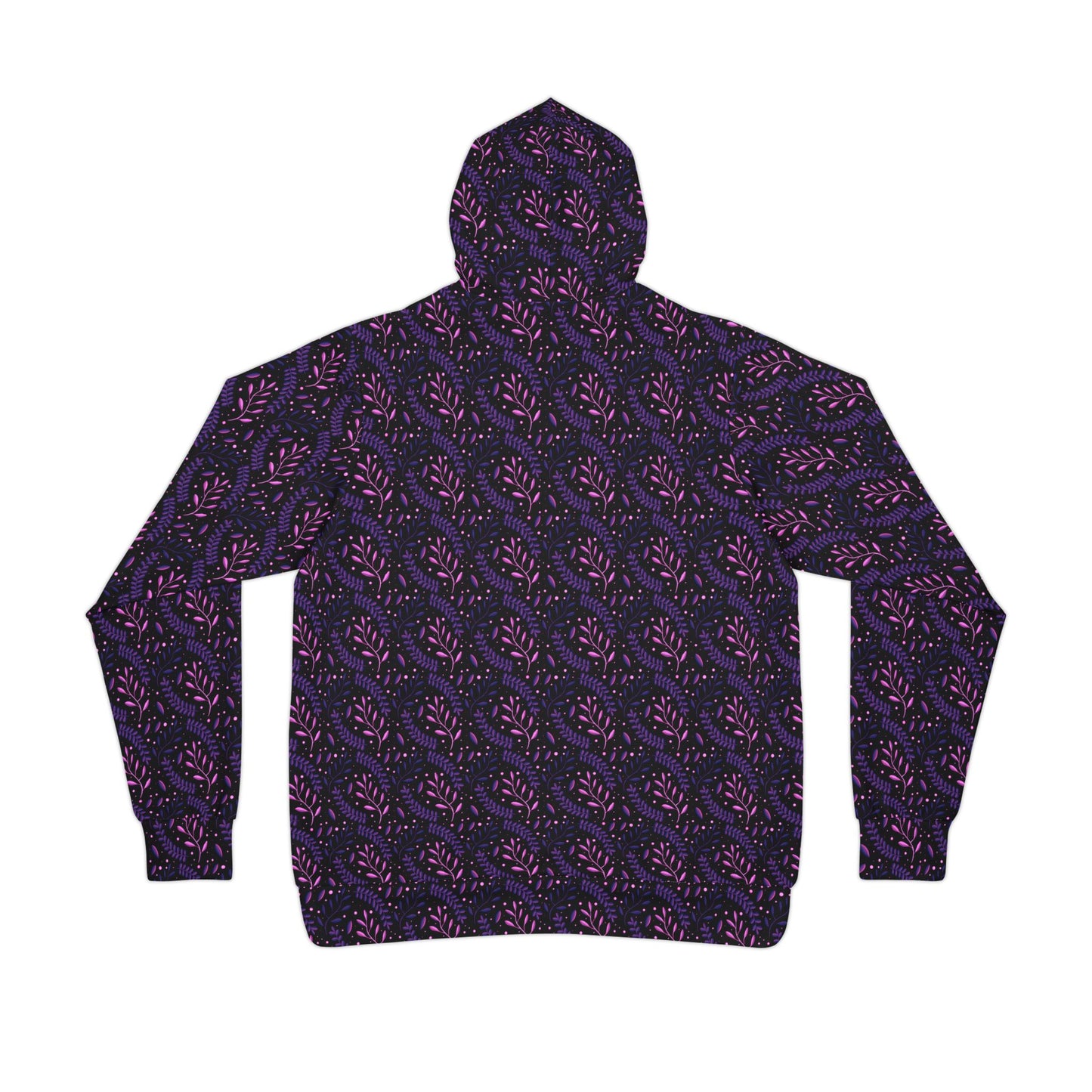 Glowing Pink Forest Athletic Hoodie by Anndria