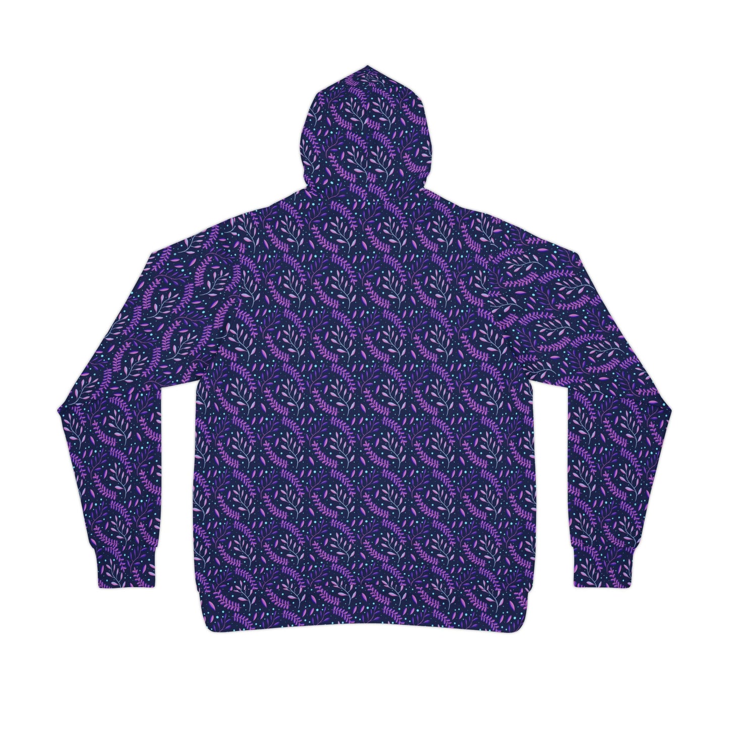 Cosmic Purple Forest Athletic Hoodie by Anndria