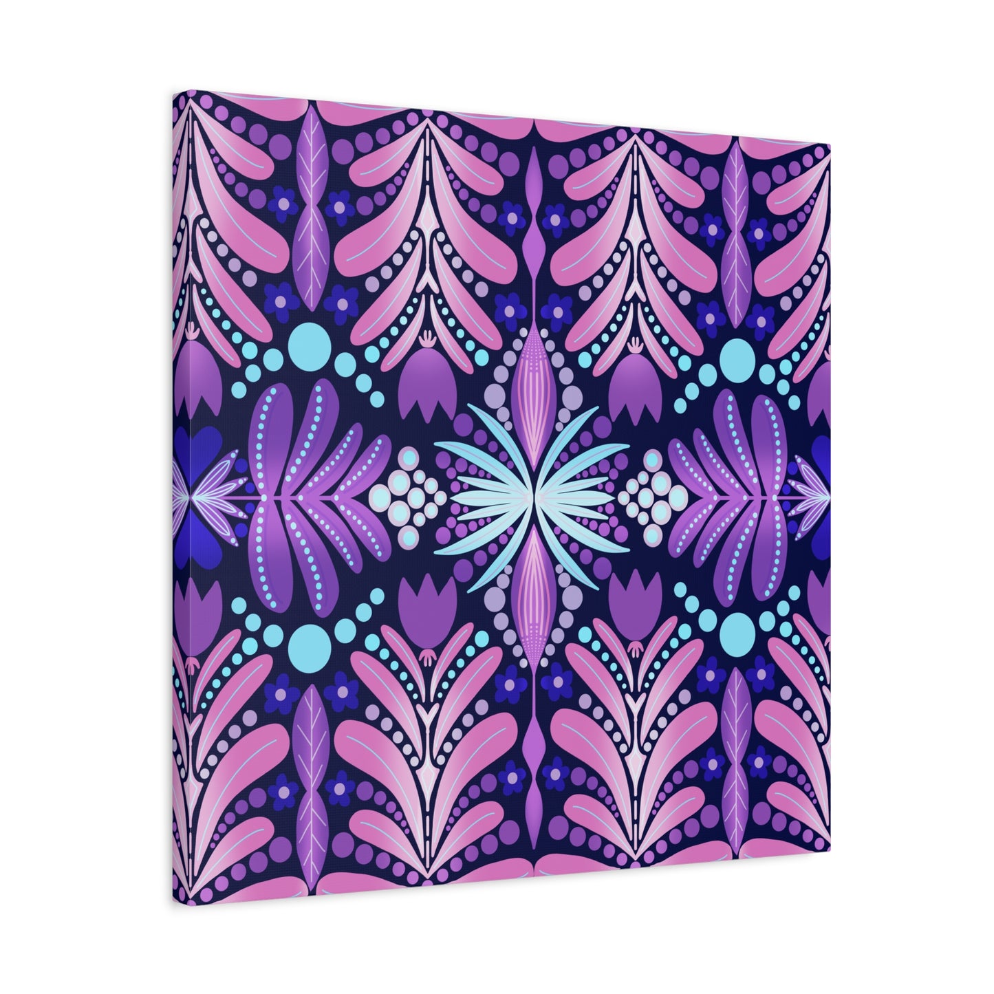 Vibrant Floral Canvas Wall Art - Stretched Matte Print
