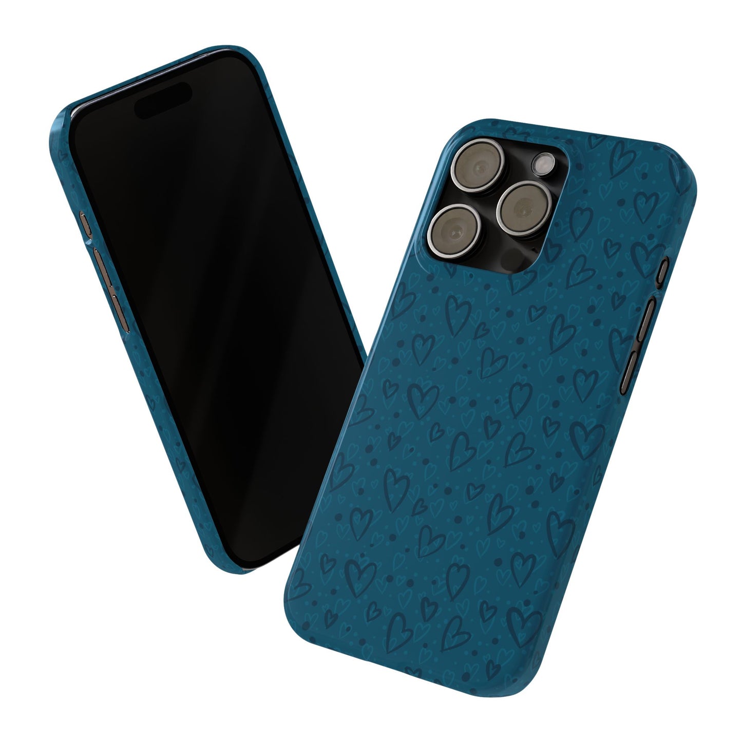 Heart Patterns Slim Phone Case - Stylish and Protective Mobile Cover