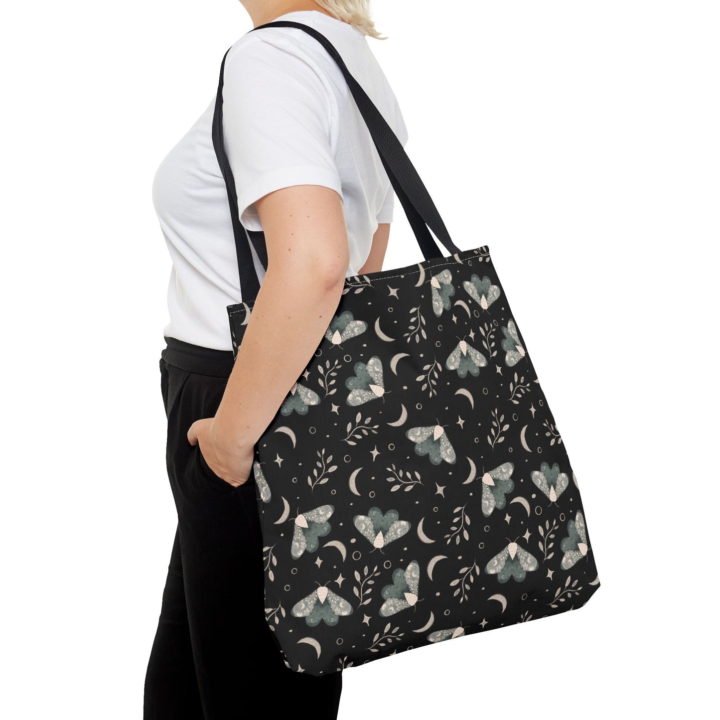 Moth Tote Bag - Witchy Aesthetic Design by Anndria