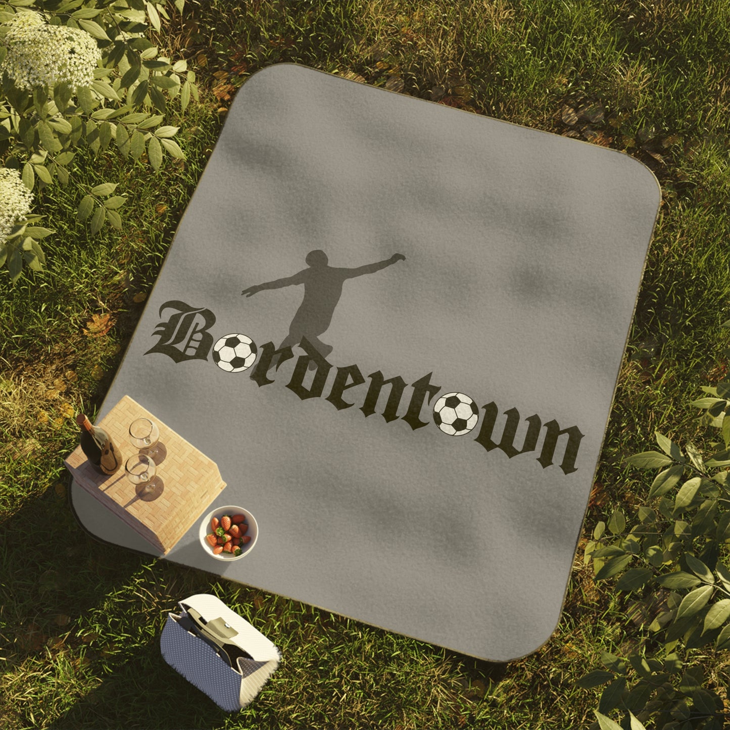 Bordentown Soccer Picnic Blanket - Perfect Outdoor Blanket for Sports Fans