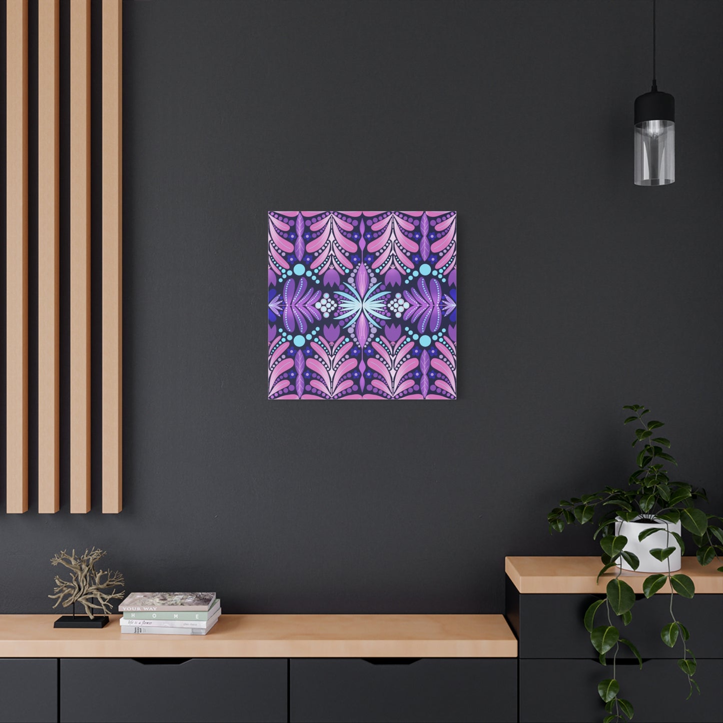Vibrant Floral Canvas Wall Art - Stretched Matte Print