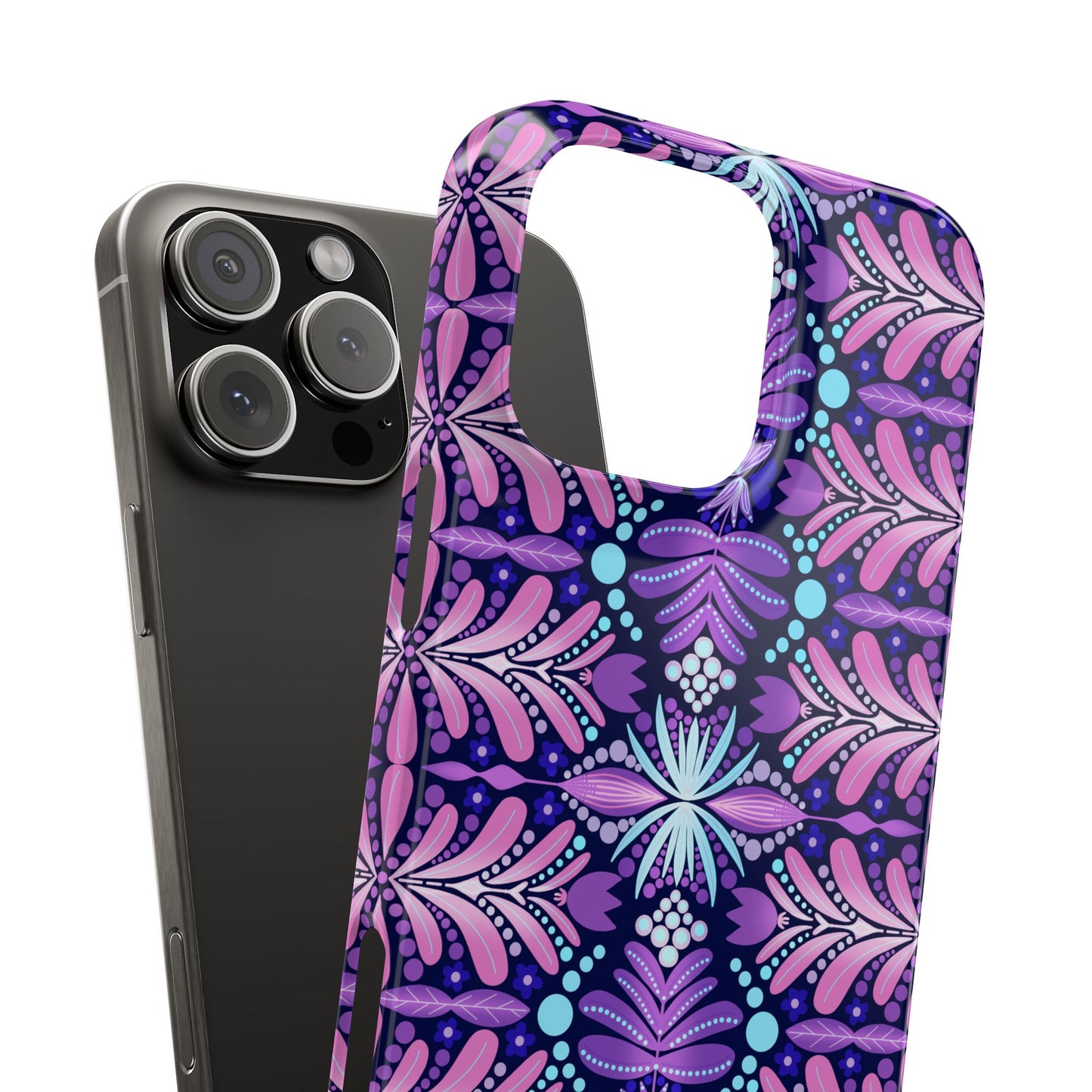 Vibrant Floral Slim Phone Case - Stylish Protection for Your Device