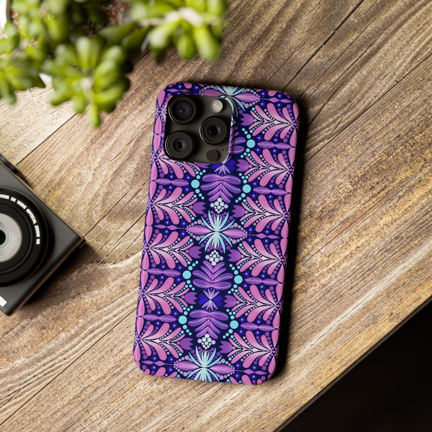 Vibrant Floral Slim Phone Case - Stylish Protection for Your Device