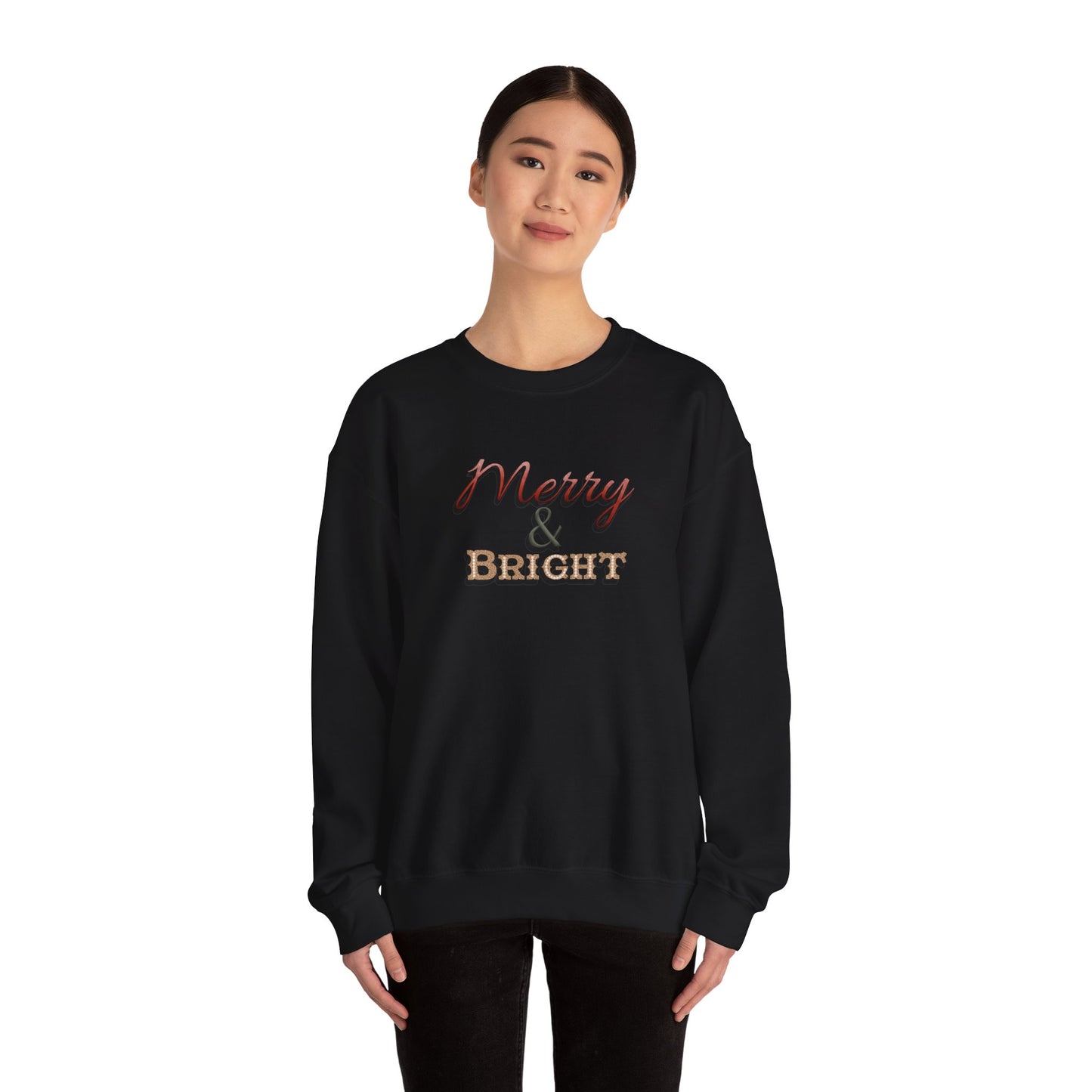 Merry & Bright Sweatshirt - Christmas Holiday