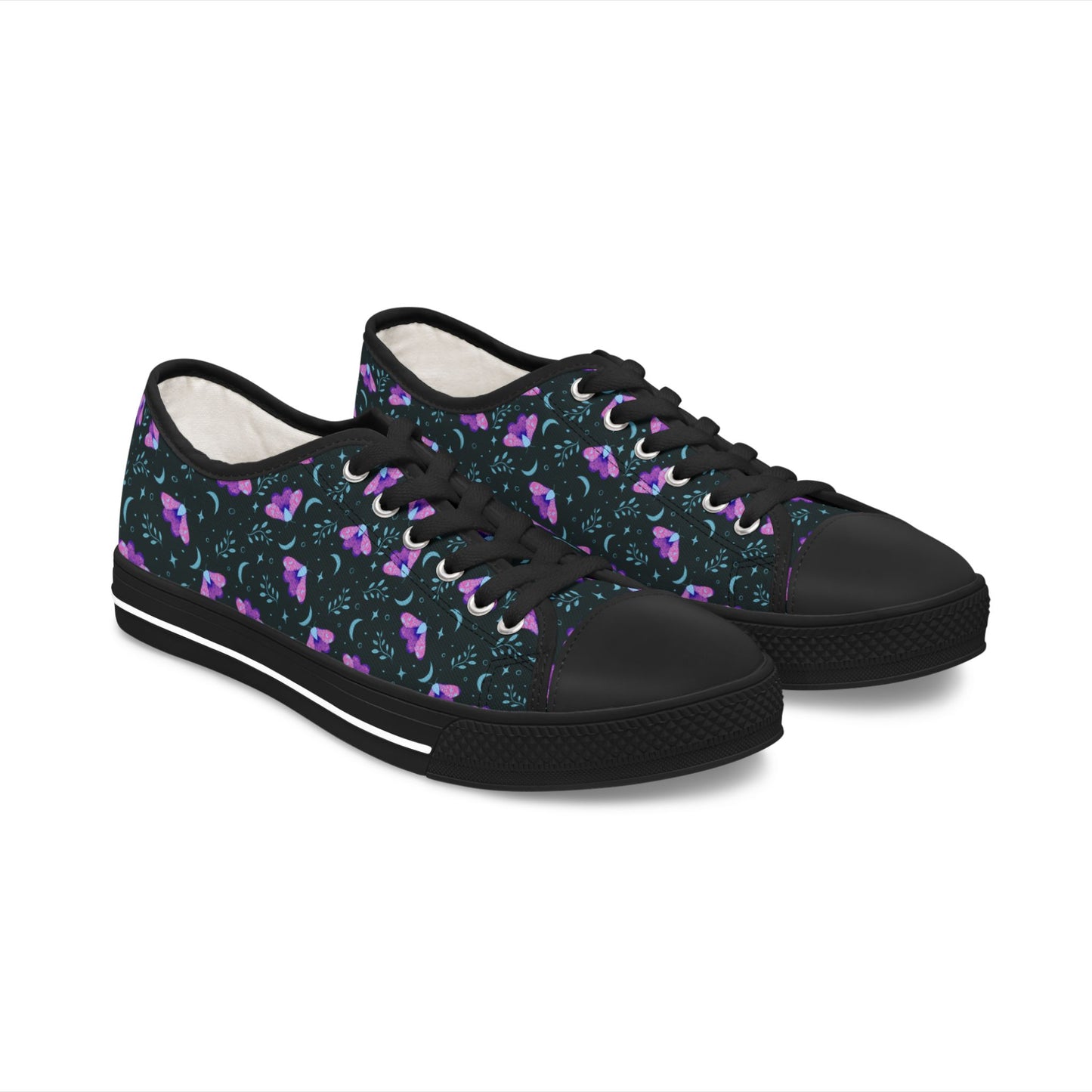 Sneakers Witchy Moth Vibrant Design by Anndria