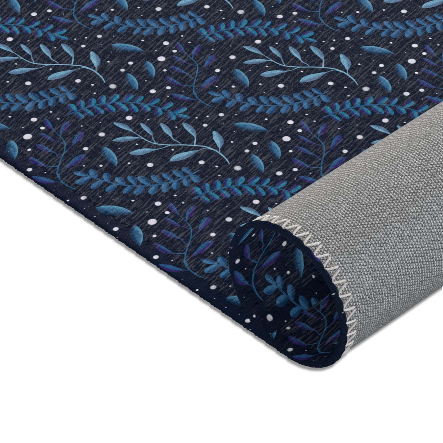 Area Rugs - Midnight Blue Forest Design by Anndria