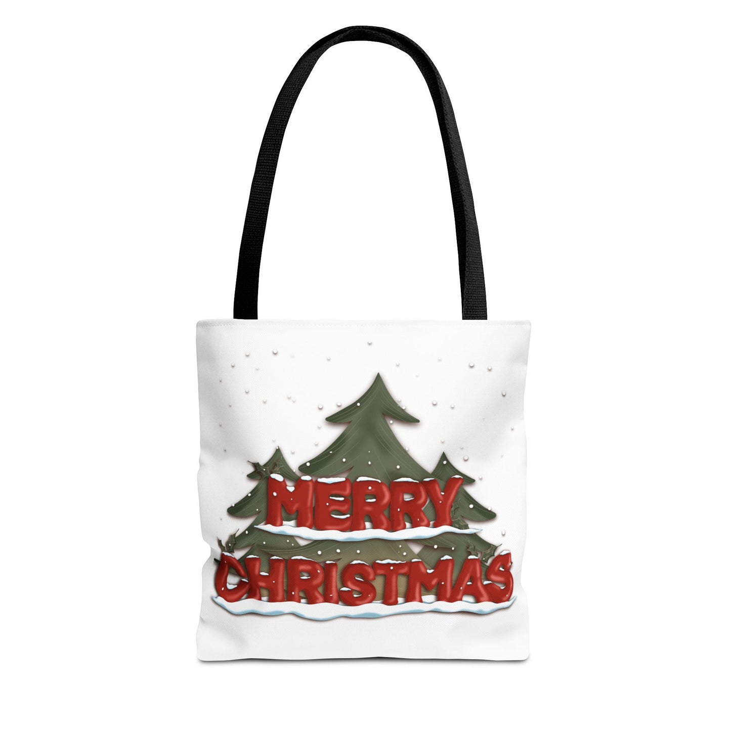 Christmas Tote Bag with Snow, Anndria Design