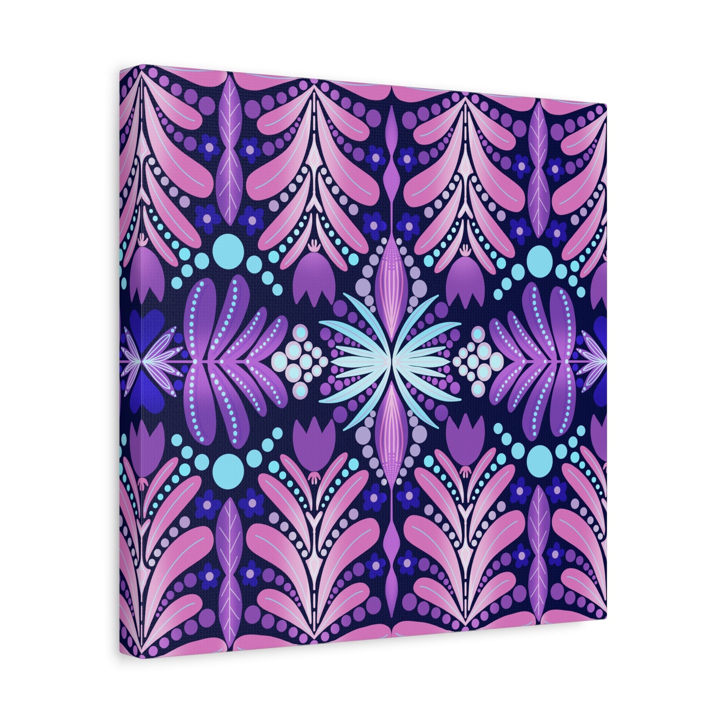 Vibrant Floral Canvas Wall Art - Stretched Matte Print