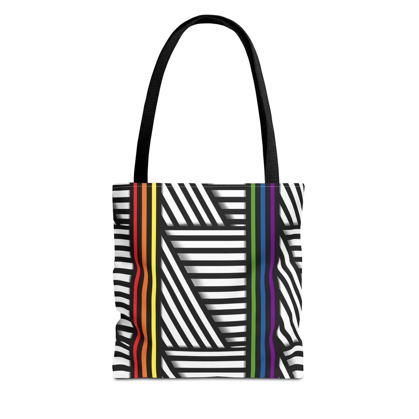 Colorful Striped Pride Tote Bag - Stylish & Versatile for Everyday Use