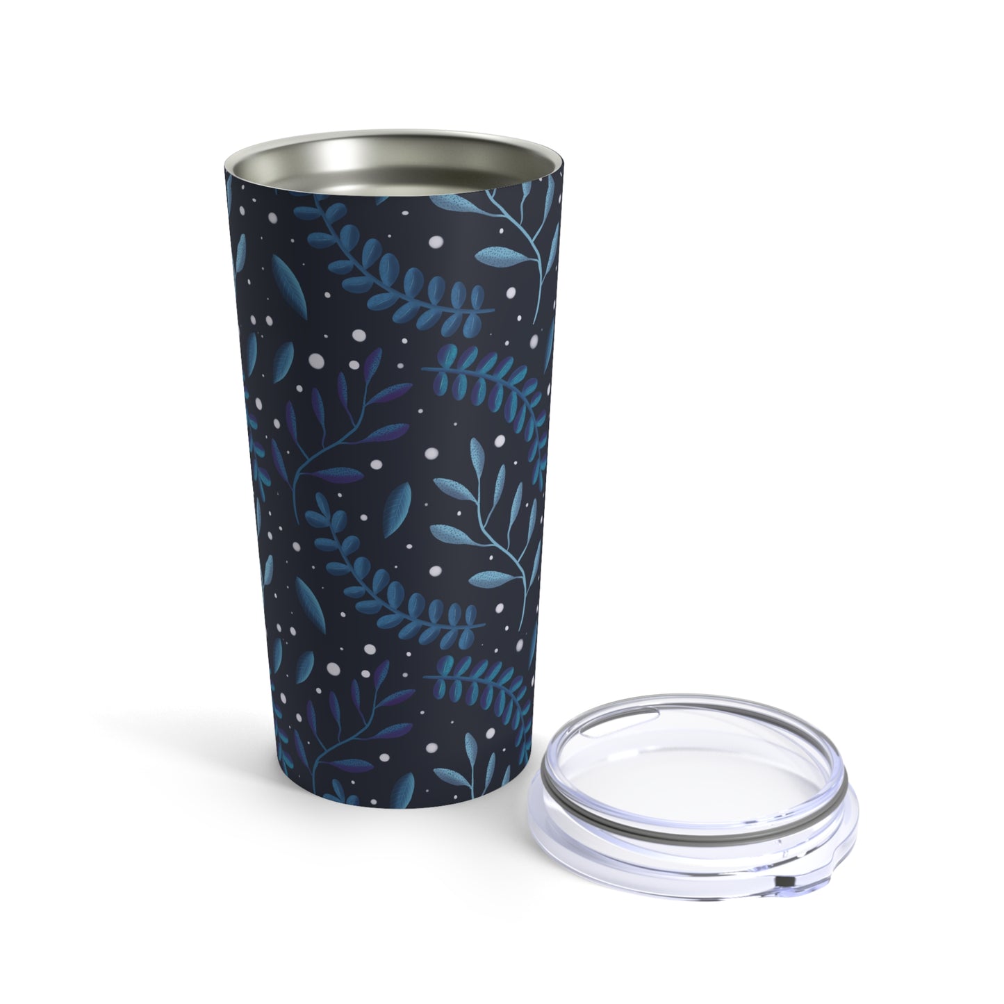 Tumbler Midnight Blue Forest Design 20oz