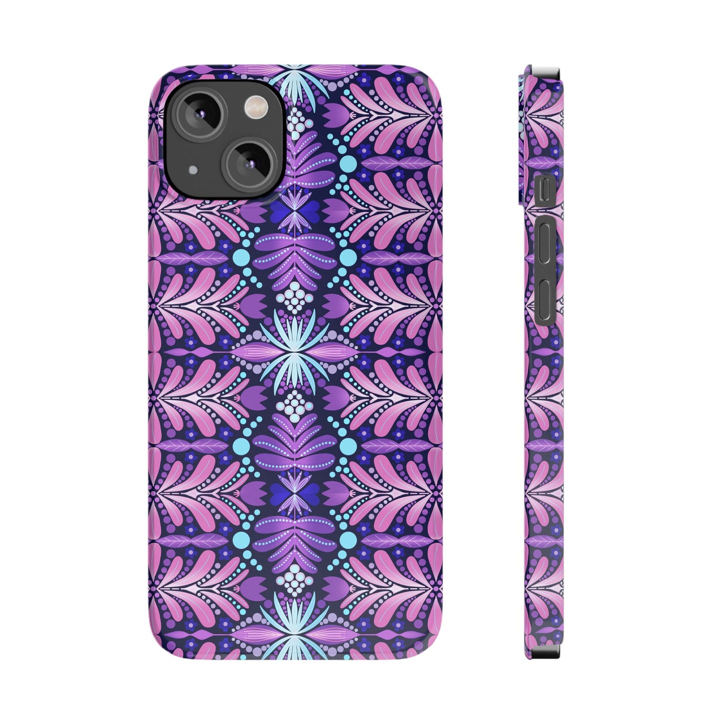 Vibrant Floral Slim Phone Case - Stylish Protection for Your Device