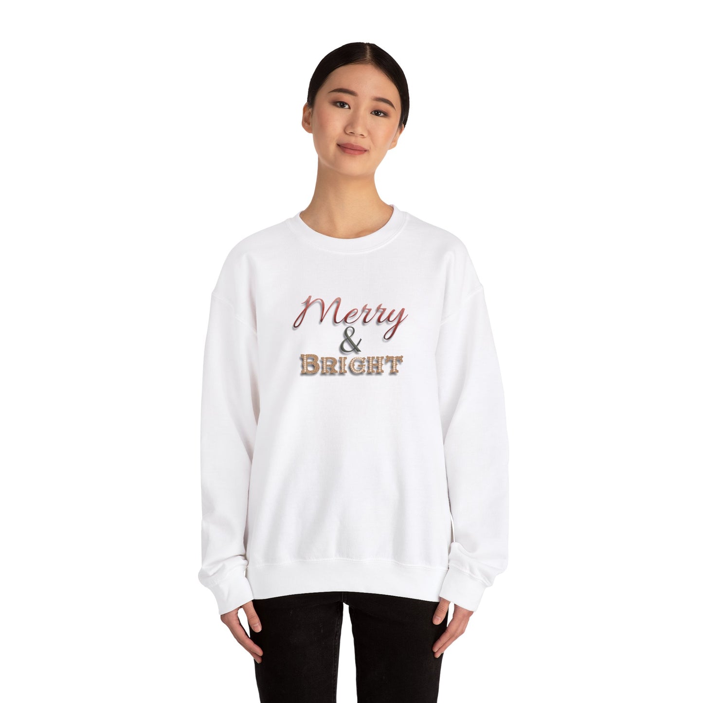 Merry & Bright Sweatshirt - Christmas Holiday