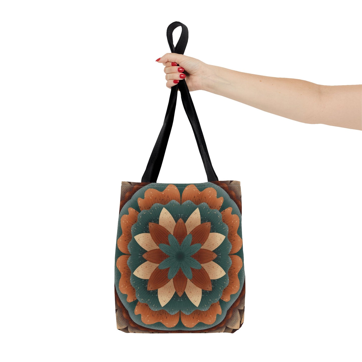 Harvest Harmony Mandala Tote Bag, Fall Vibes Market Bag, Boho Eco-Friendly Shopping Tote, Mandala Print Shoulder Bag, Hippie Reusable