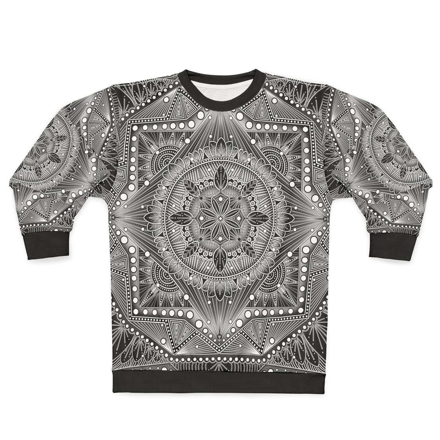 Mystic Web Mandala Unisex Sweatshirt, Artwork by Anndria, Hoodie for Men and Women, Boho Sweatshirt, Festival Clothing,