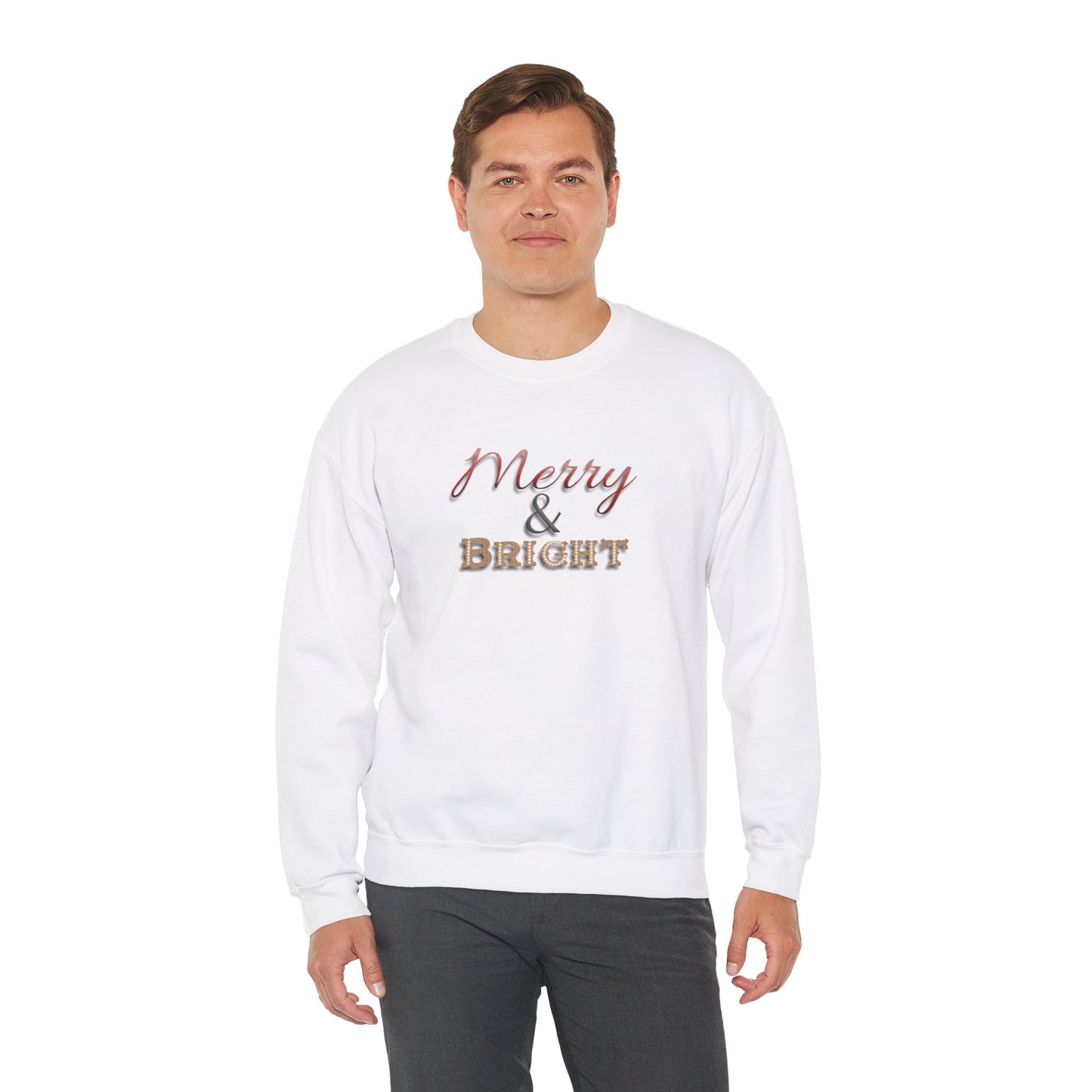 Merry & Bright Sweatshirt - Christmas Holiday