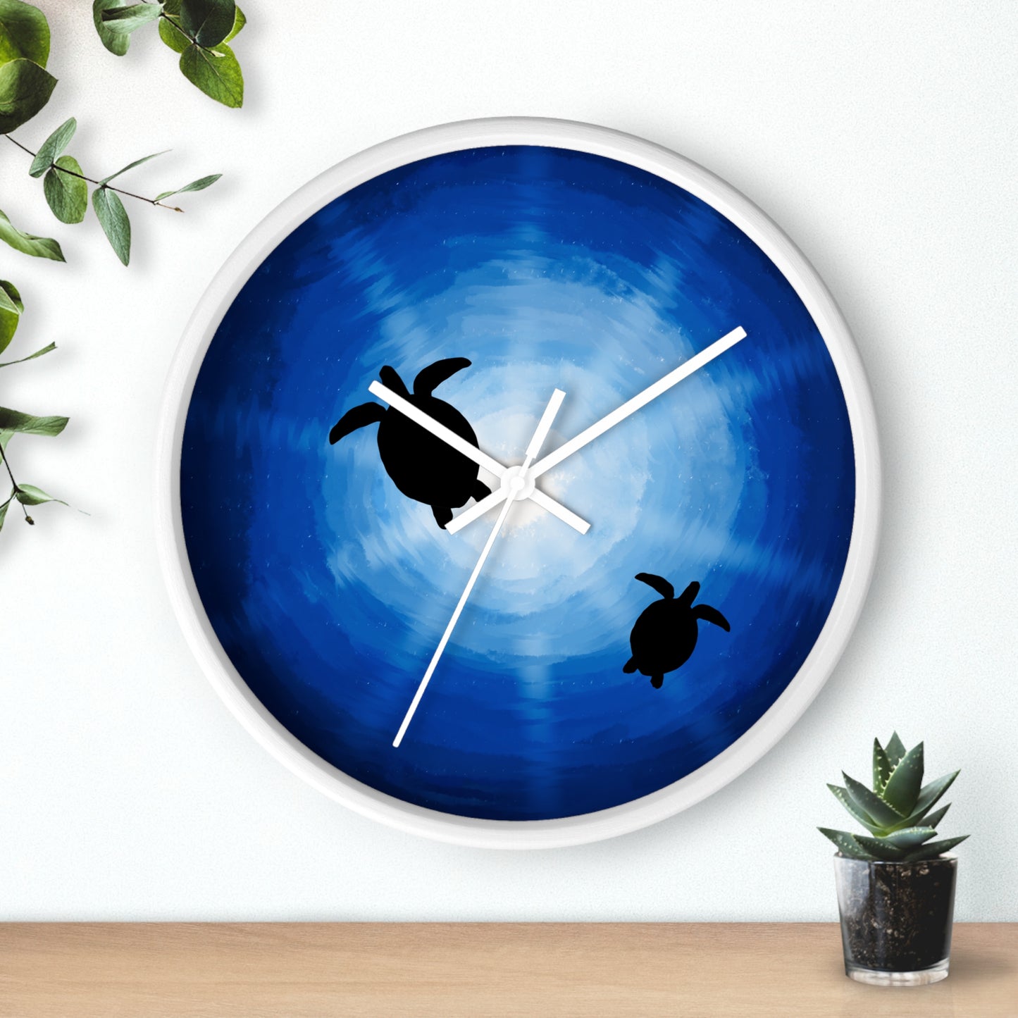 Serene Ocean Turtle Wall Clock - Nautical Home Decor, Ideal Gift for Ocean Lovers