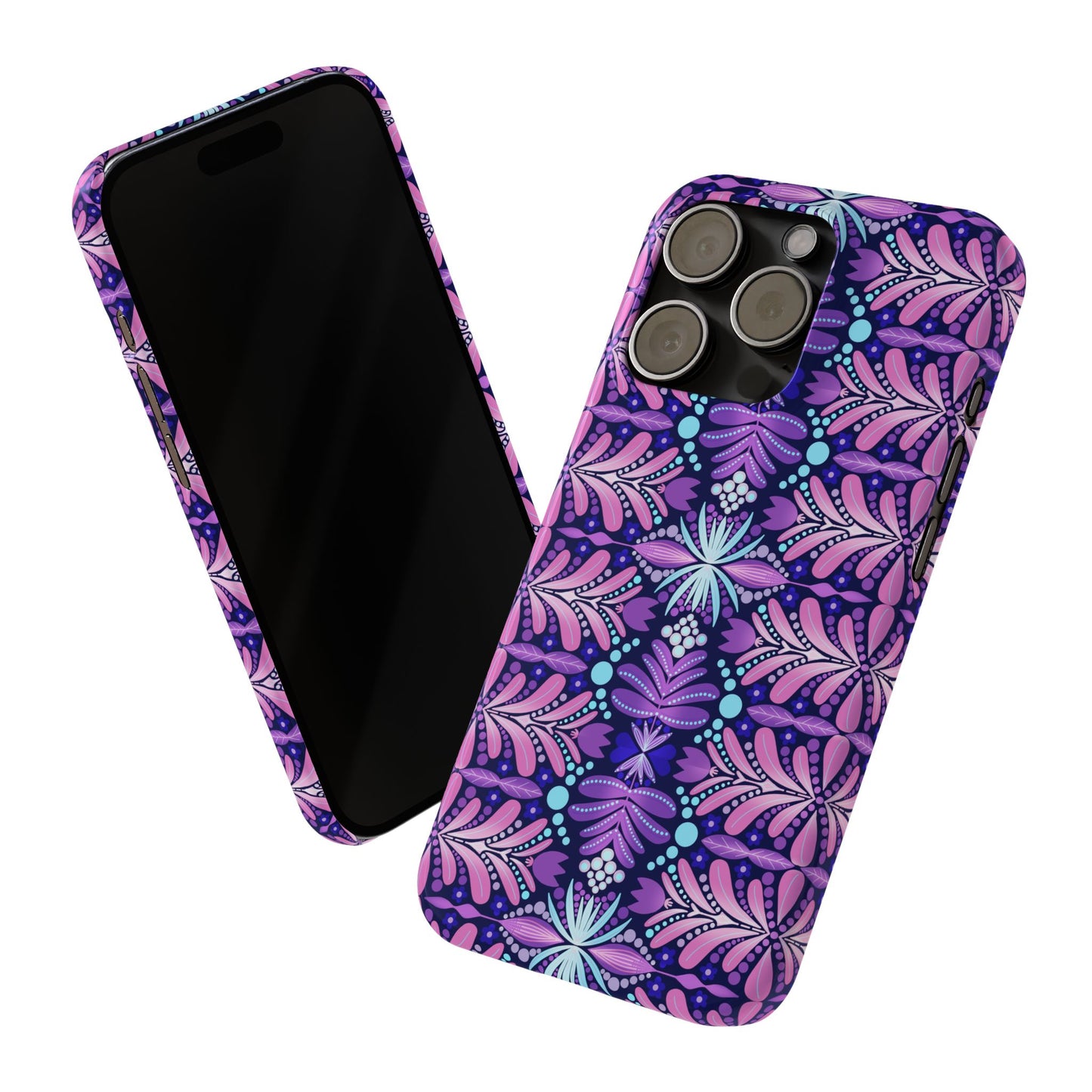 Vibrant Floral Slim Phone Case - Stylish Protection for Your Device