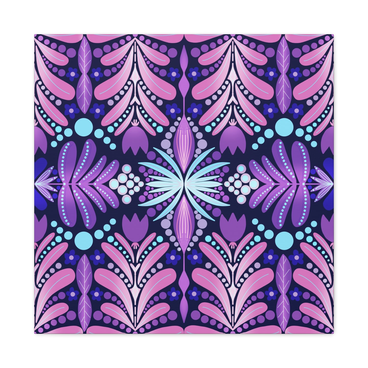 Vibrant Floral Canvas Wall Art - Stretched Matte Print