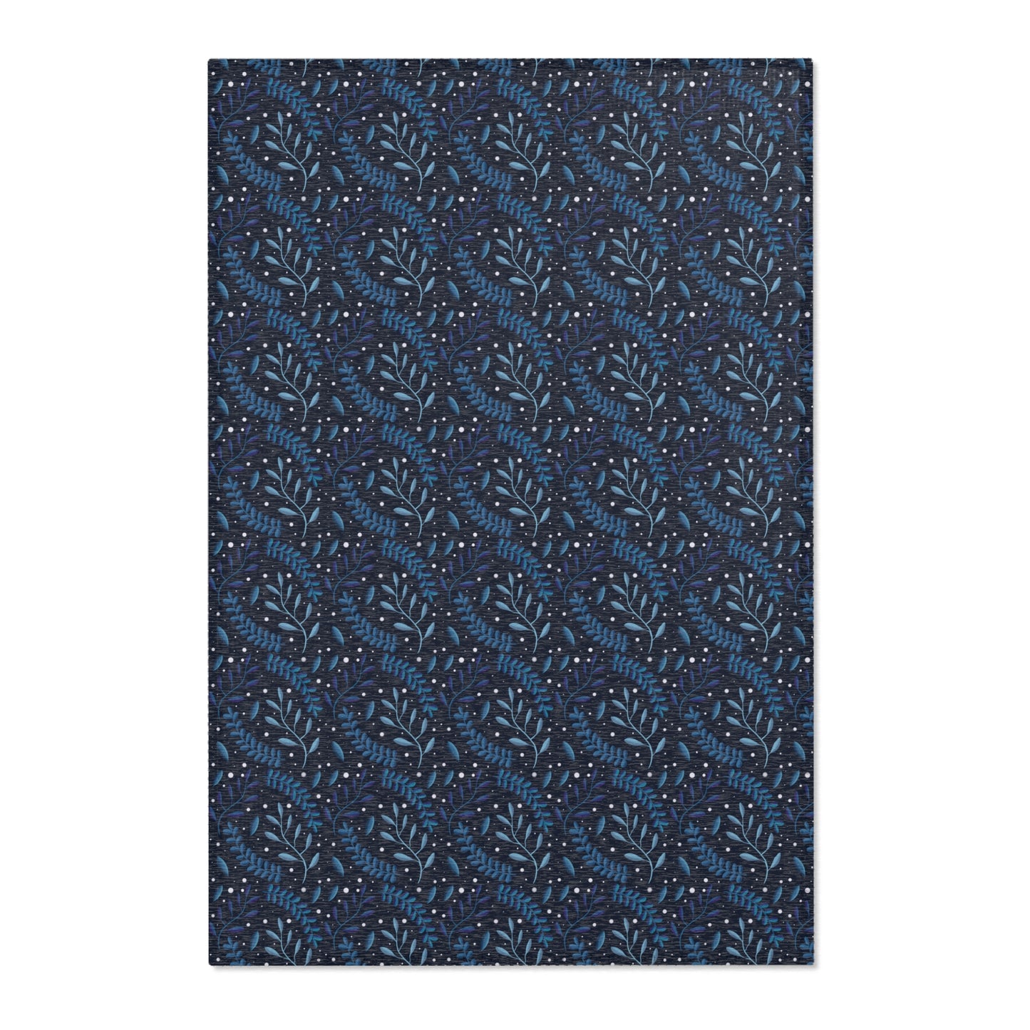 Area Rugs - Midnight Blue Forest Design by Anndria