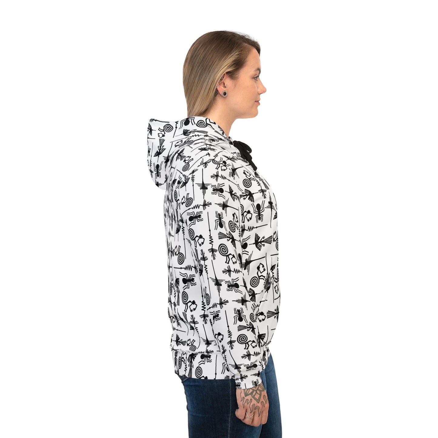 Nazca Lines Geoglyphs Peru Design Hoodie