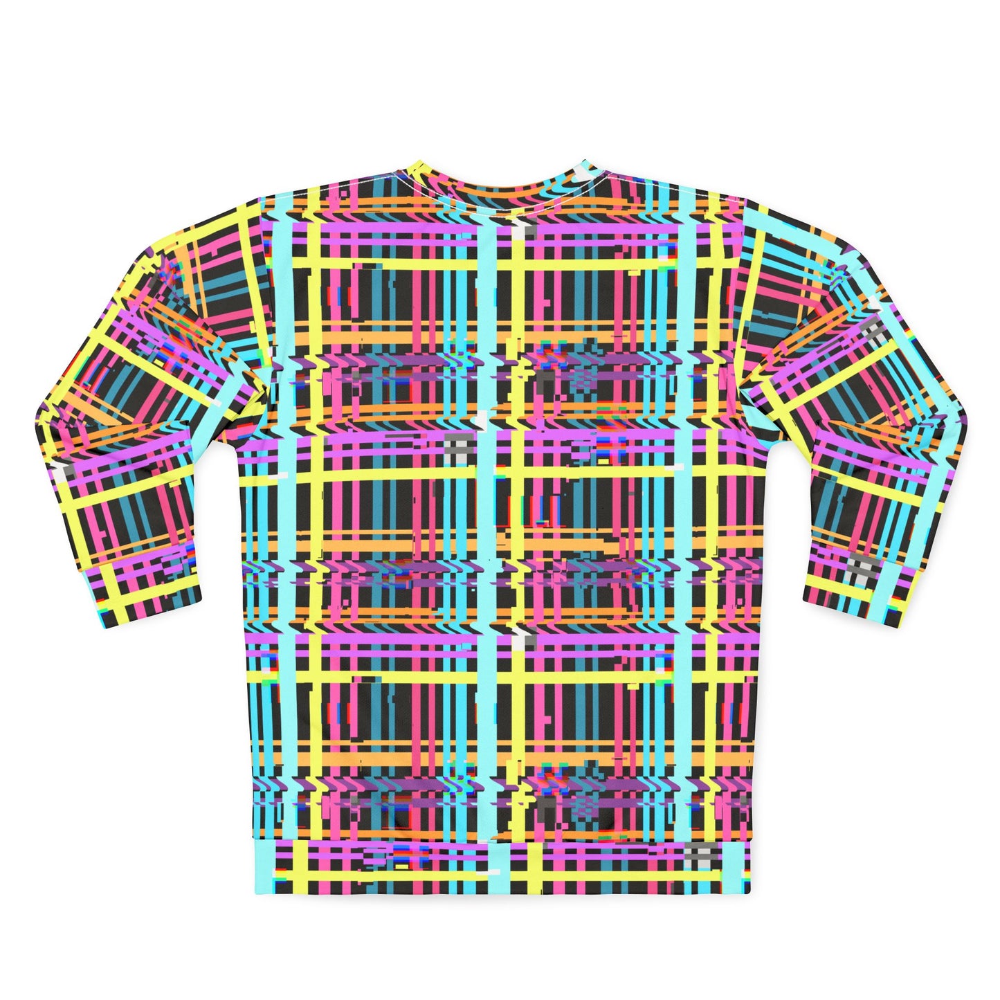 Vibrant Geometric Unisex Sweatshirt - Colorful Patterned Pullover for Casual Style