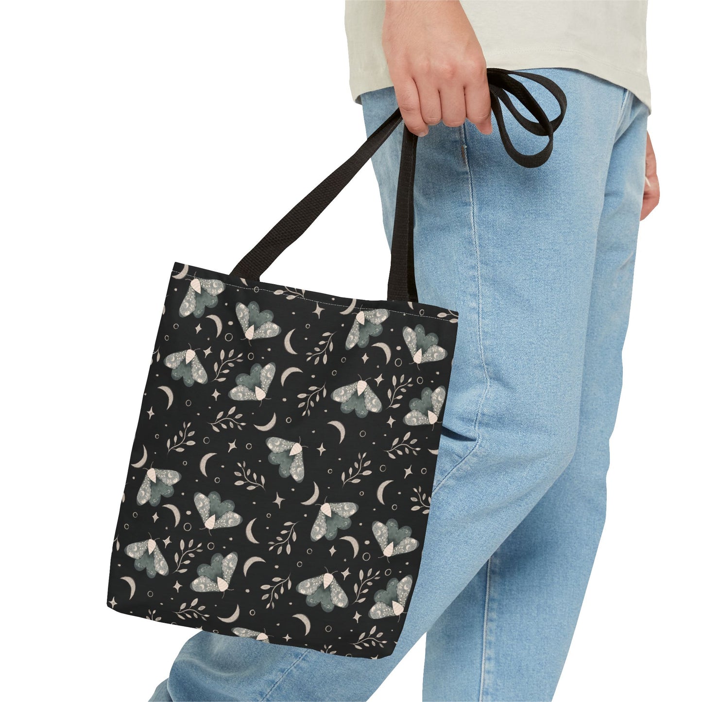Moth Tote Bag - Witchy Aesthetic Design by Anndria